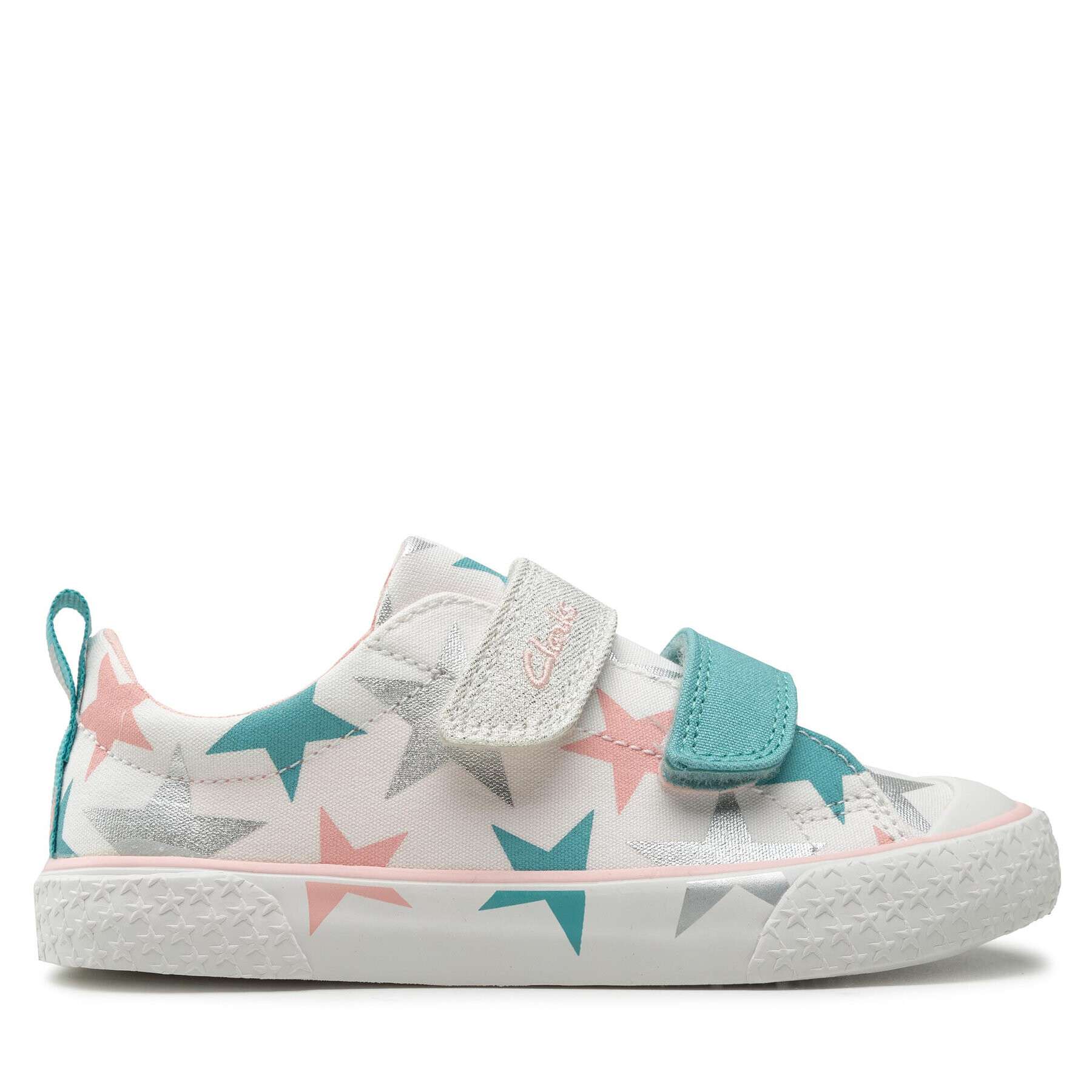 Clarks Кецове Foxing Lo T. 26166354 S Бял - Pepit.bg