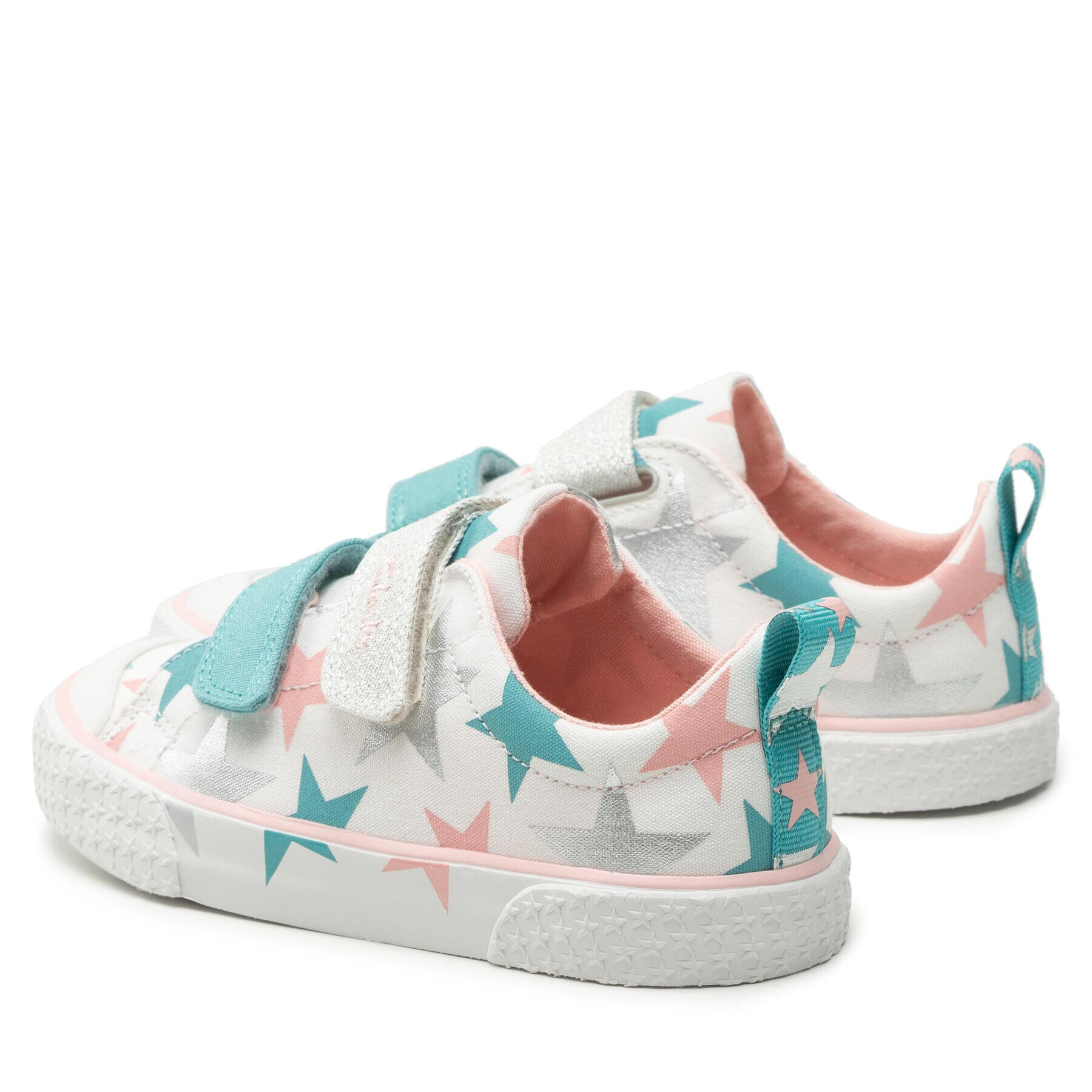 Clarks Кецове Foxing Lo T. 26166354 S Бял - Pepit.bg