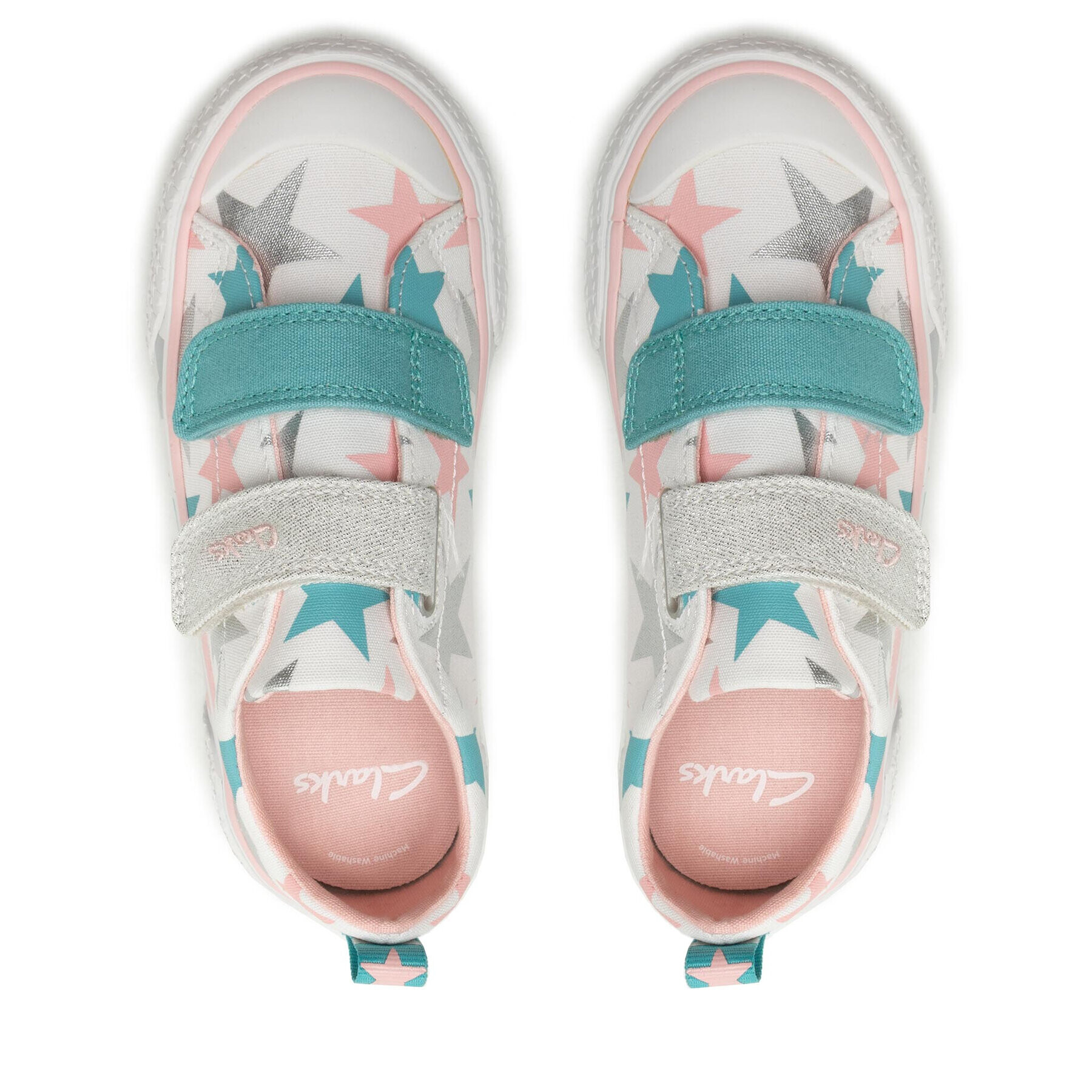 Clarks Кецове Foxing Lo T. 26166354 S Бял - Pepit.bg