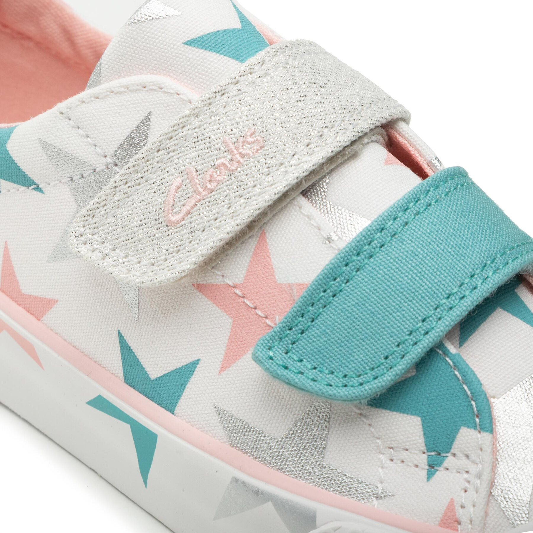 Clarks Кецове Foxing Lo T. 26166354 S Бял - Pepit.bg