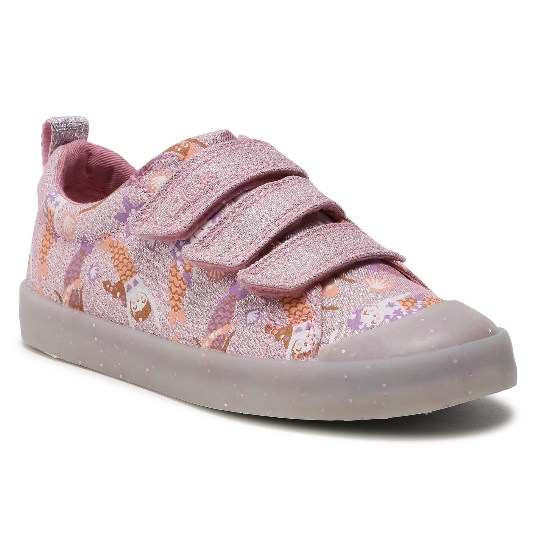 Clarks Кецове Foxing Print K 261583576 Розов - Pepit.bg