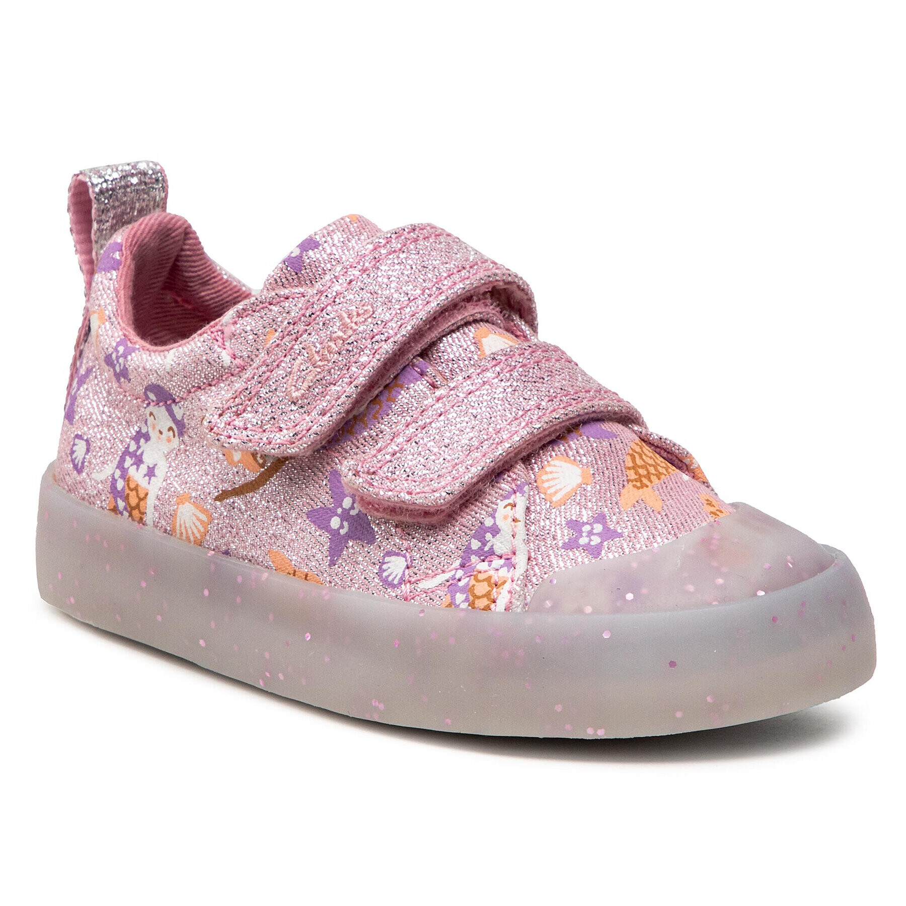 Clarks Кецове Foxing Print T 261583566 Розов - Pepit.bg