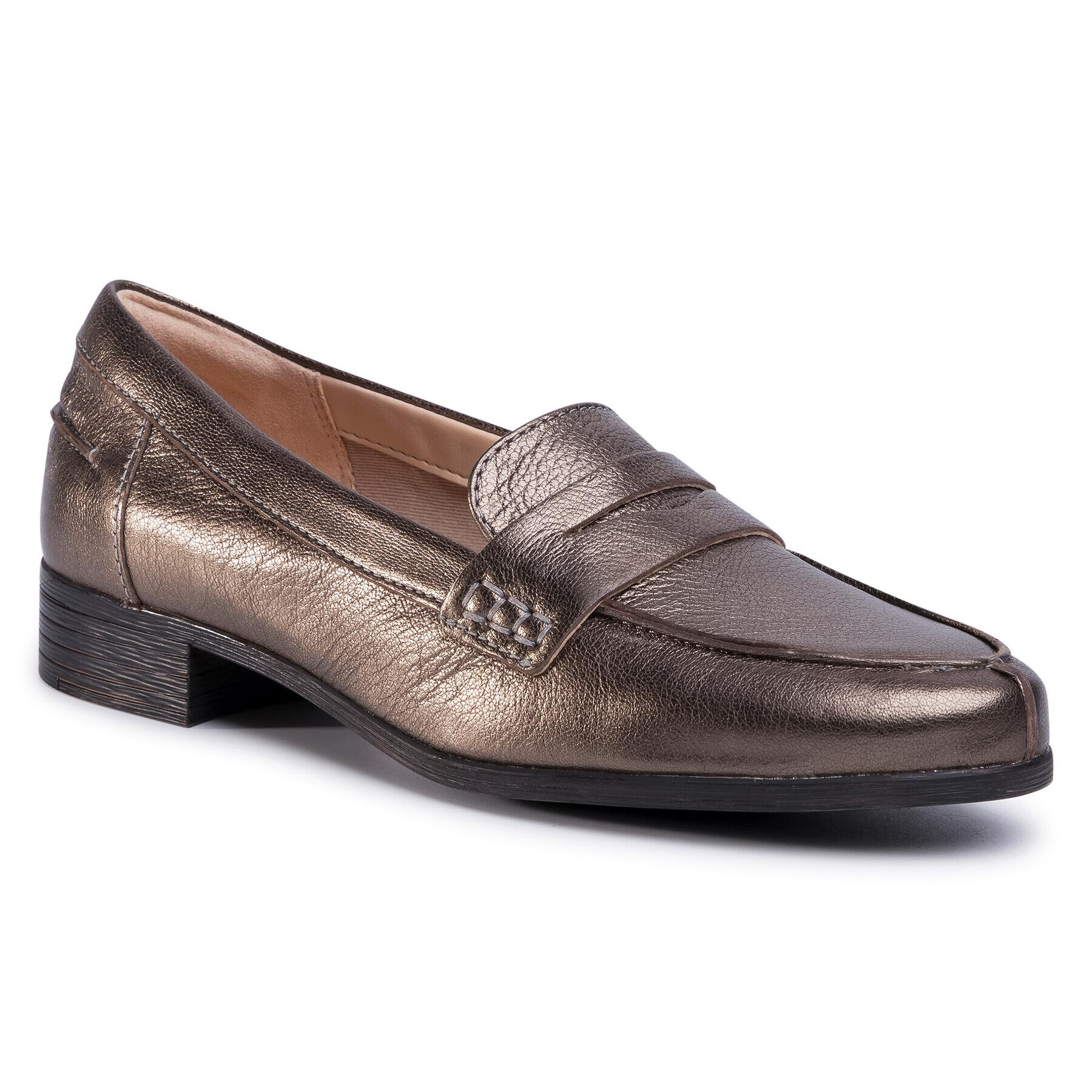 Clarks Лоуфъри Hamble Loafer 261478424 Златист - Pepit.bg