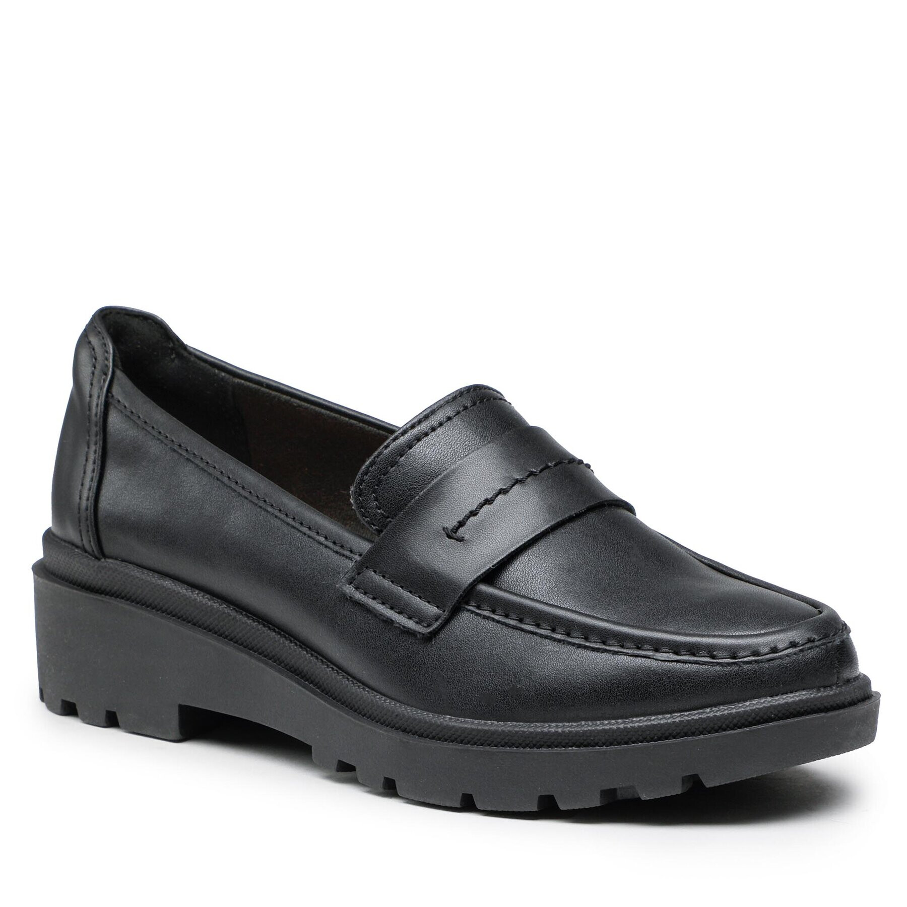Clarks лоуфъри с дебела подметка Calla Ease 261676864 Черен - Pepit.bg