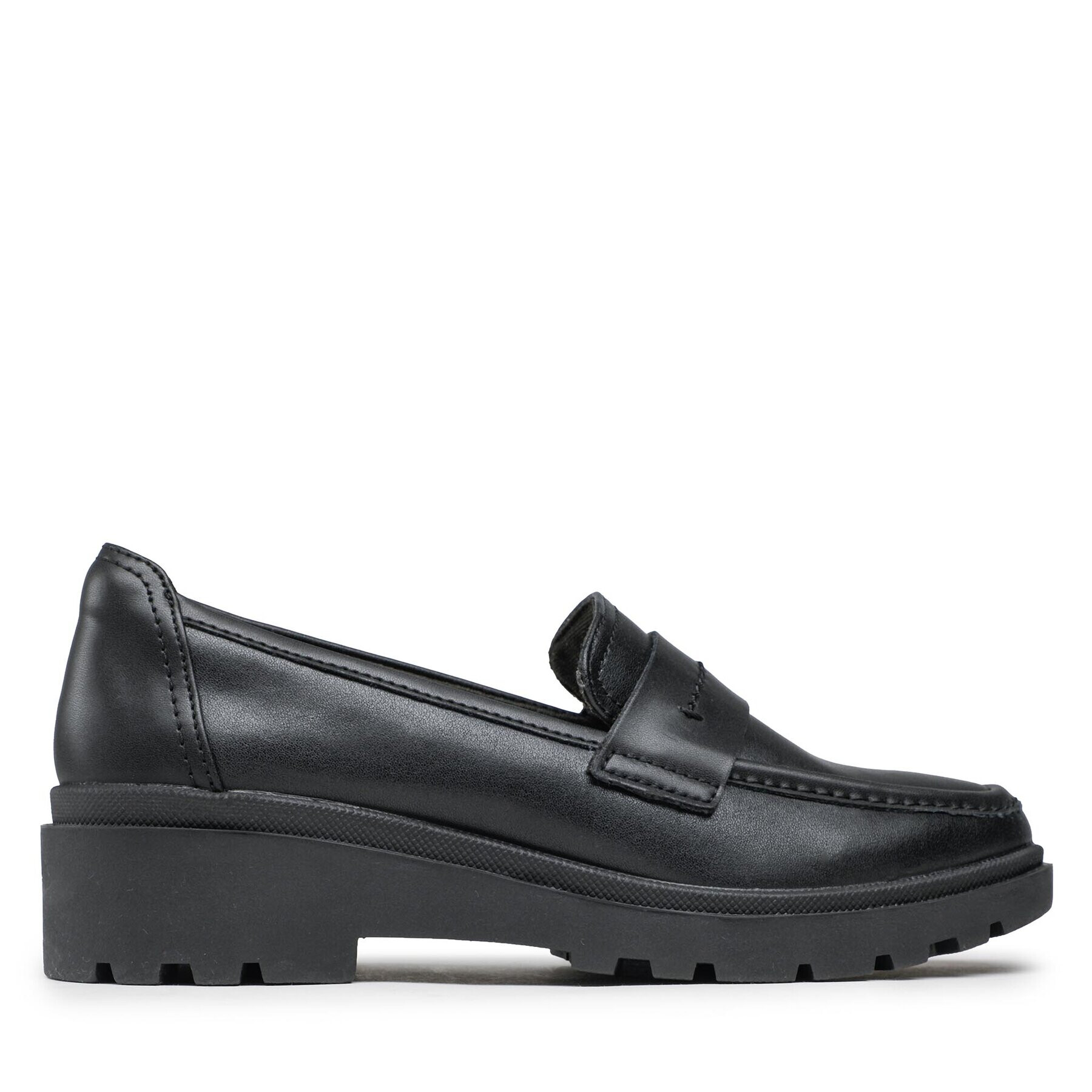 Clarks лоуфъри с дебела подметка Calla Ease 261676864 Черен - Pepit.bg