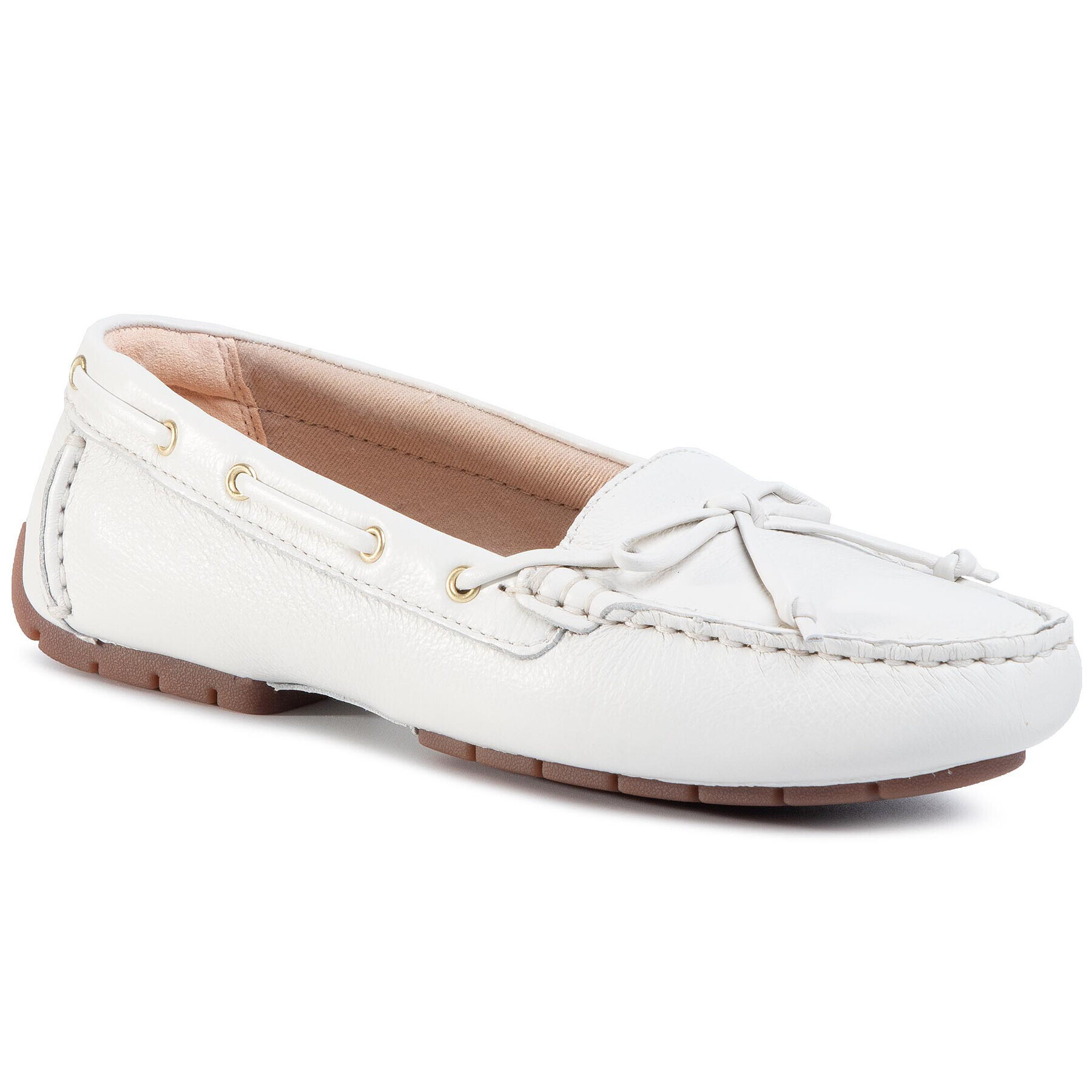 Clarks Мокасини C Mocc Boat 261492714 Бял - Pepit.bg