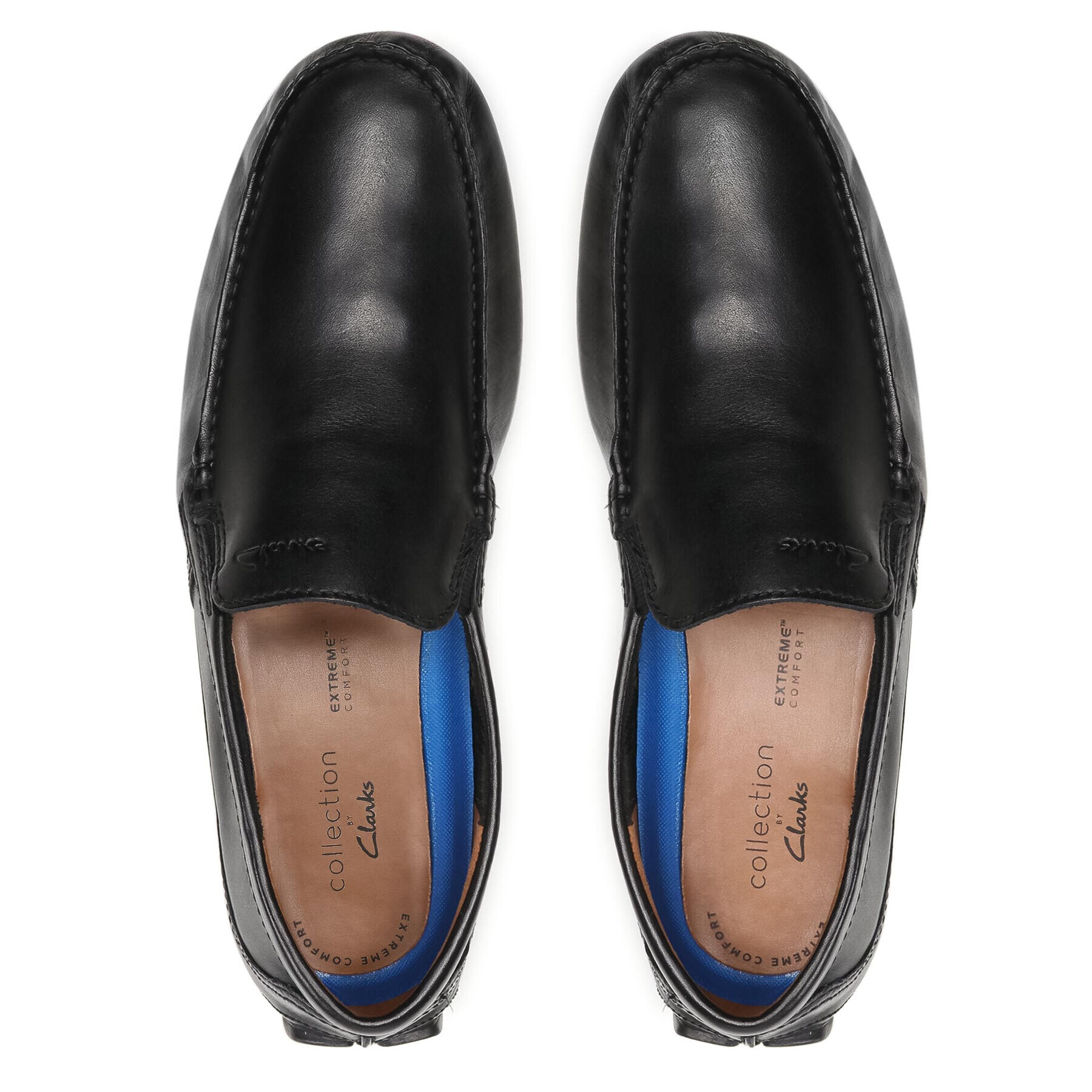 Clarks Мокасини Markman Plain 261587077 Черен - Pepit.bg