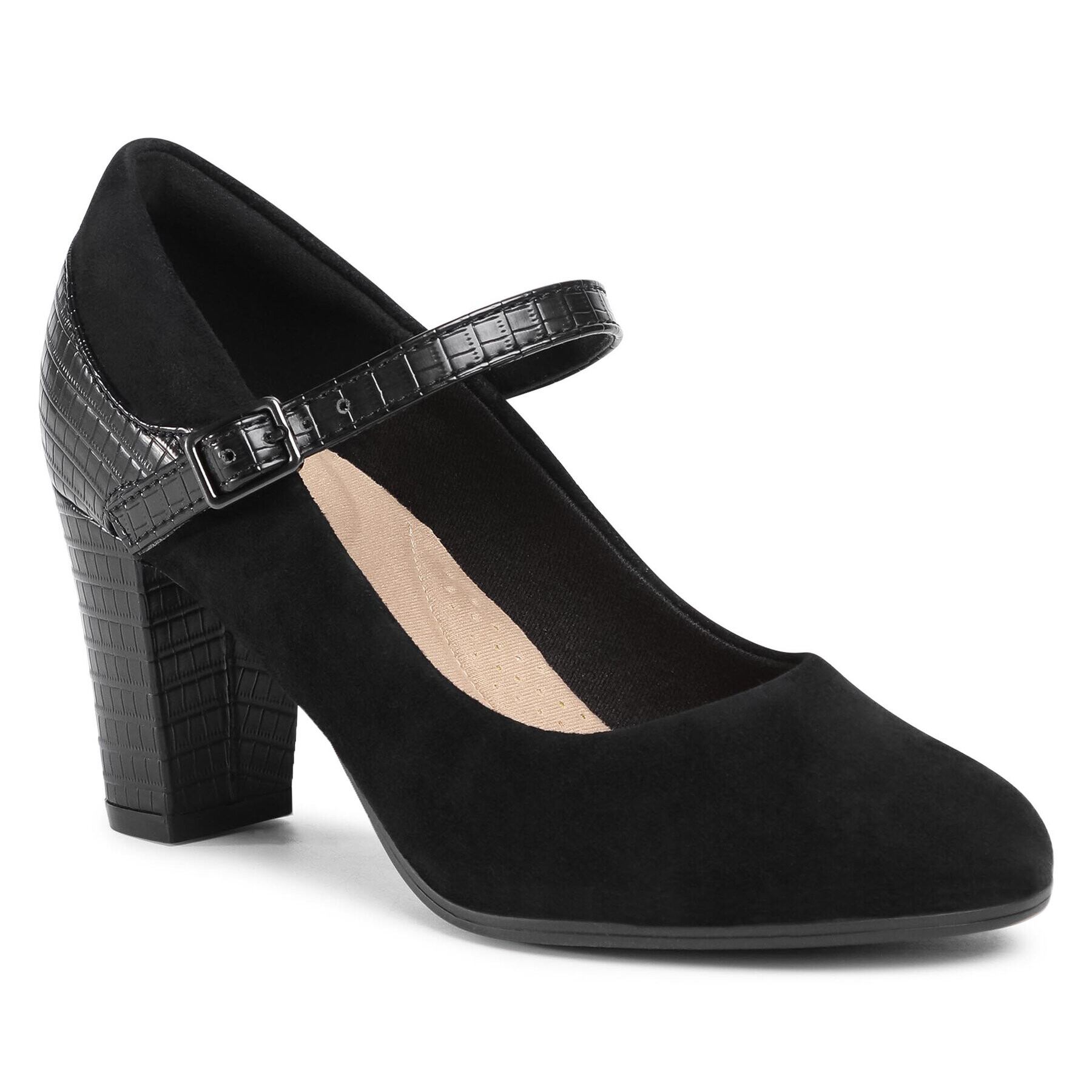Clarks Обувки Alayna Shine 261536844 Черен - Pepit.bg