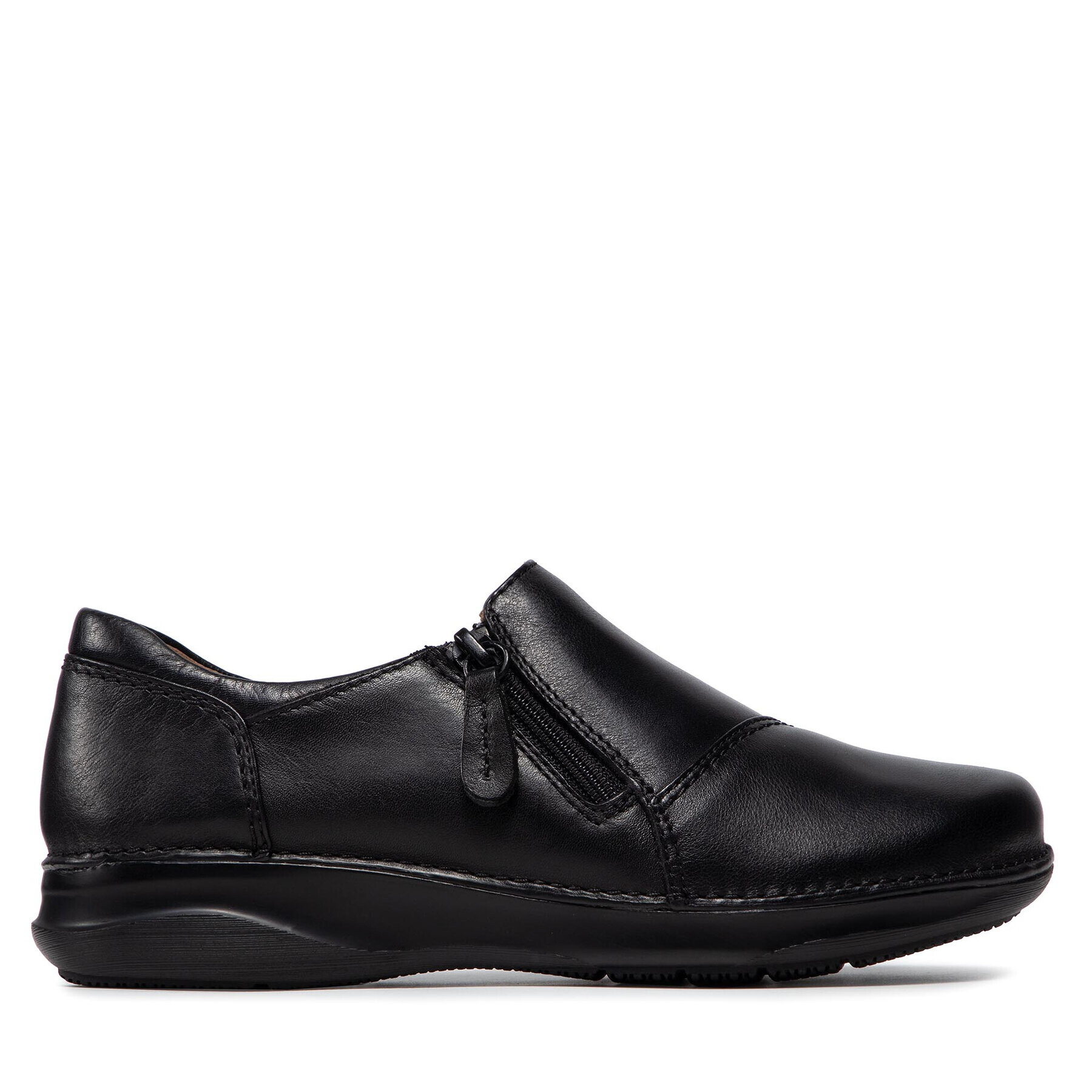 Clarks Обувки Appley Zip 261624064 Черен - Pepit.bg