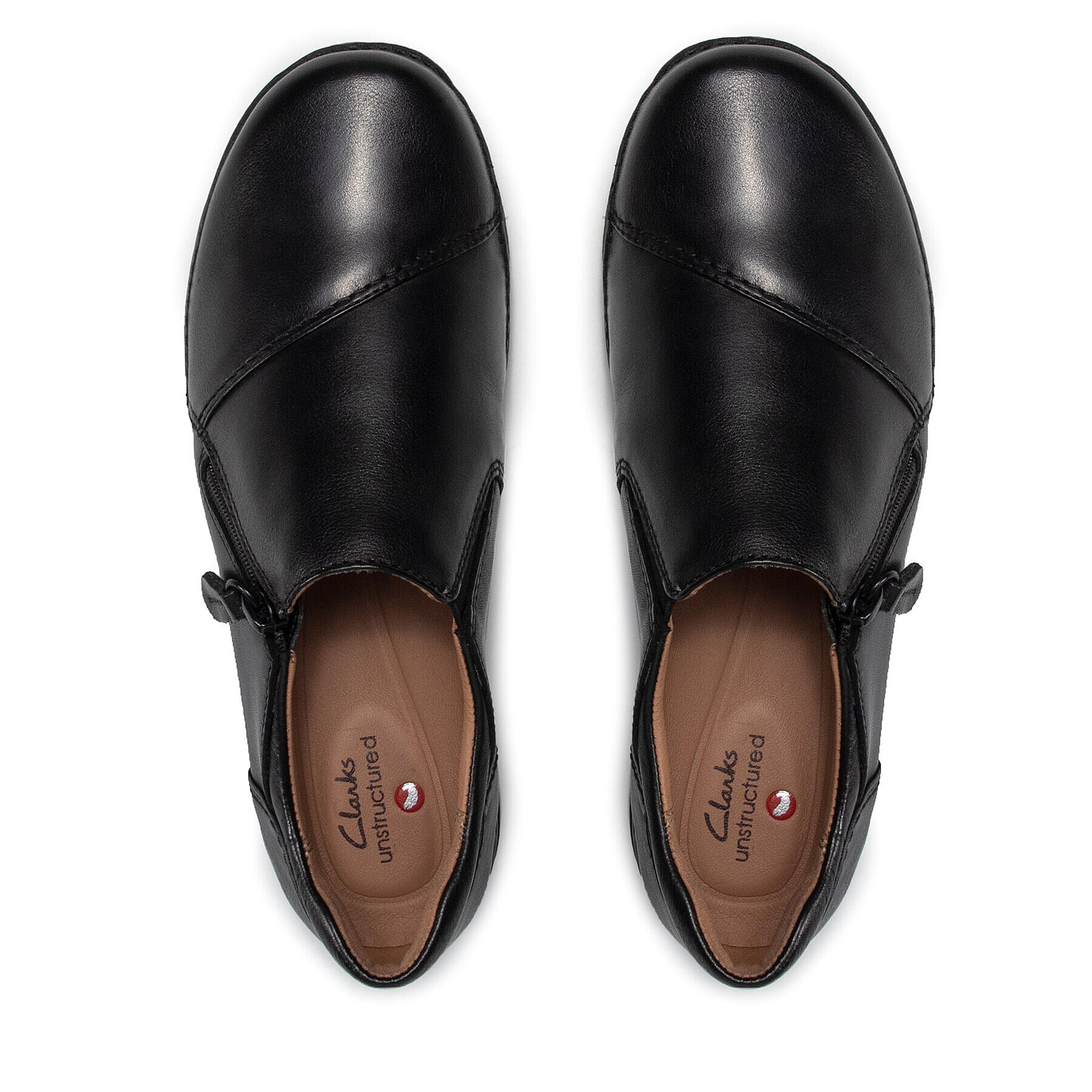Clarks Обувки Appley Zip 261624064 Черен - Pepit.bg