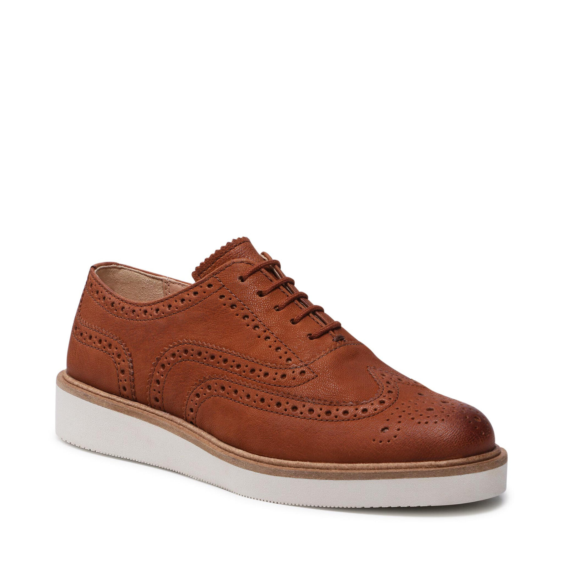 Clarks Обувки Baille Brogue 261574134 Кафяв - Pepit.bg