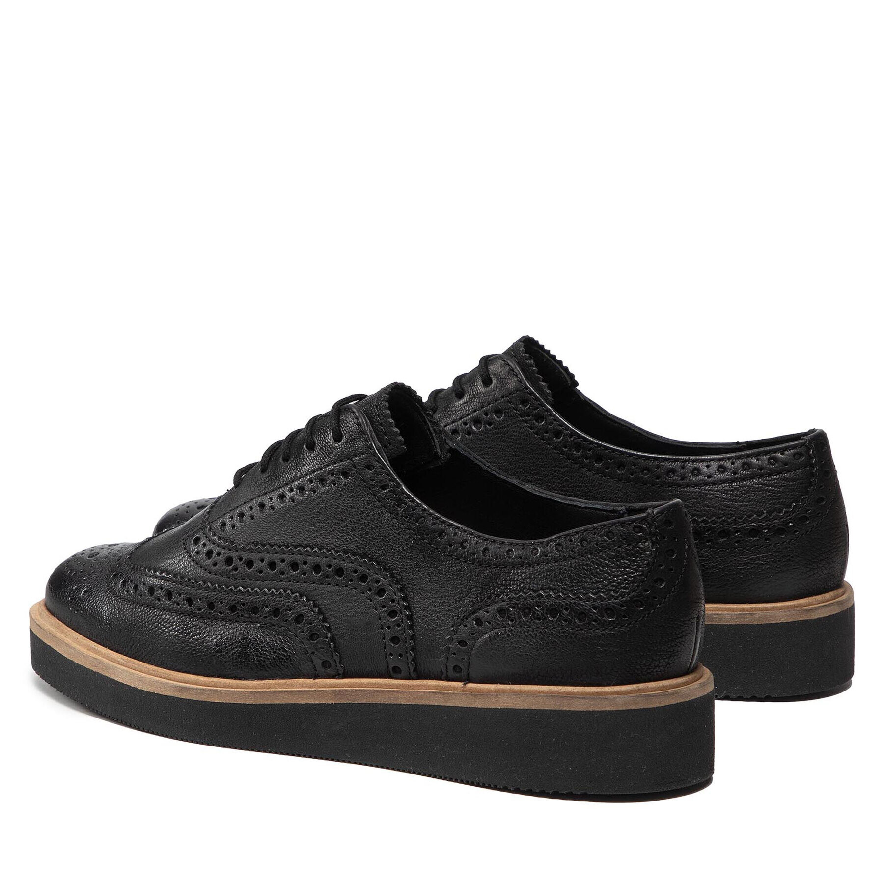 Clarks Обувки Baille Brogue 261574144 Черен - Pepit.bg