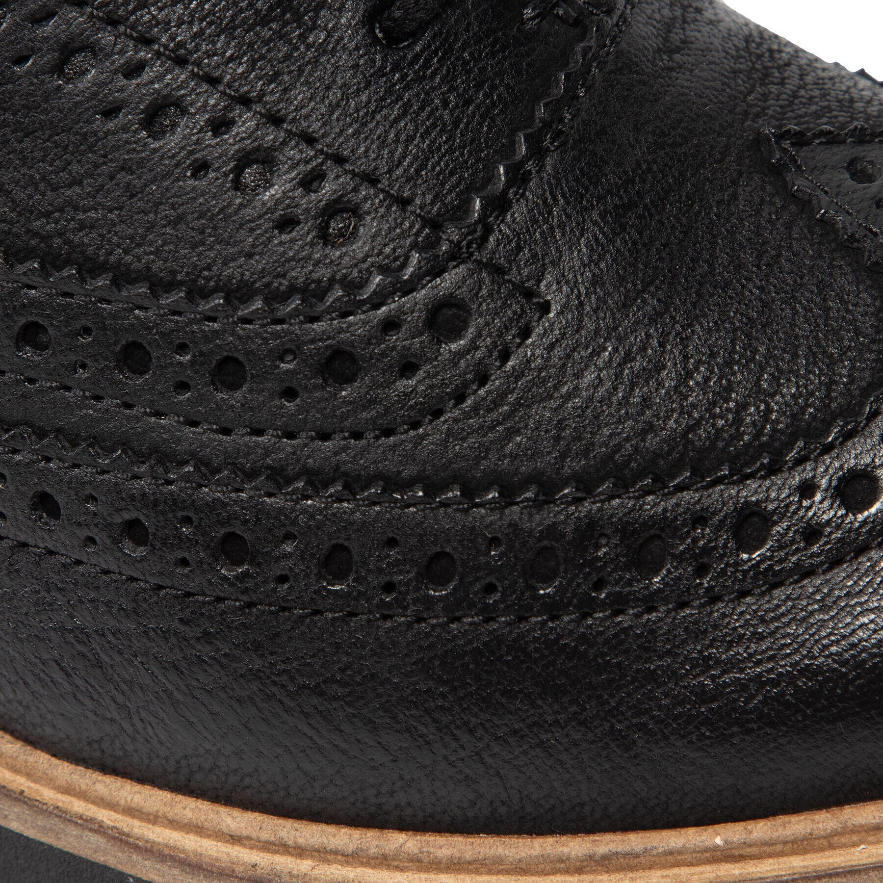 Clarks Обувки Baille Brogue 261574144 Черен - Pepit.bg