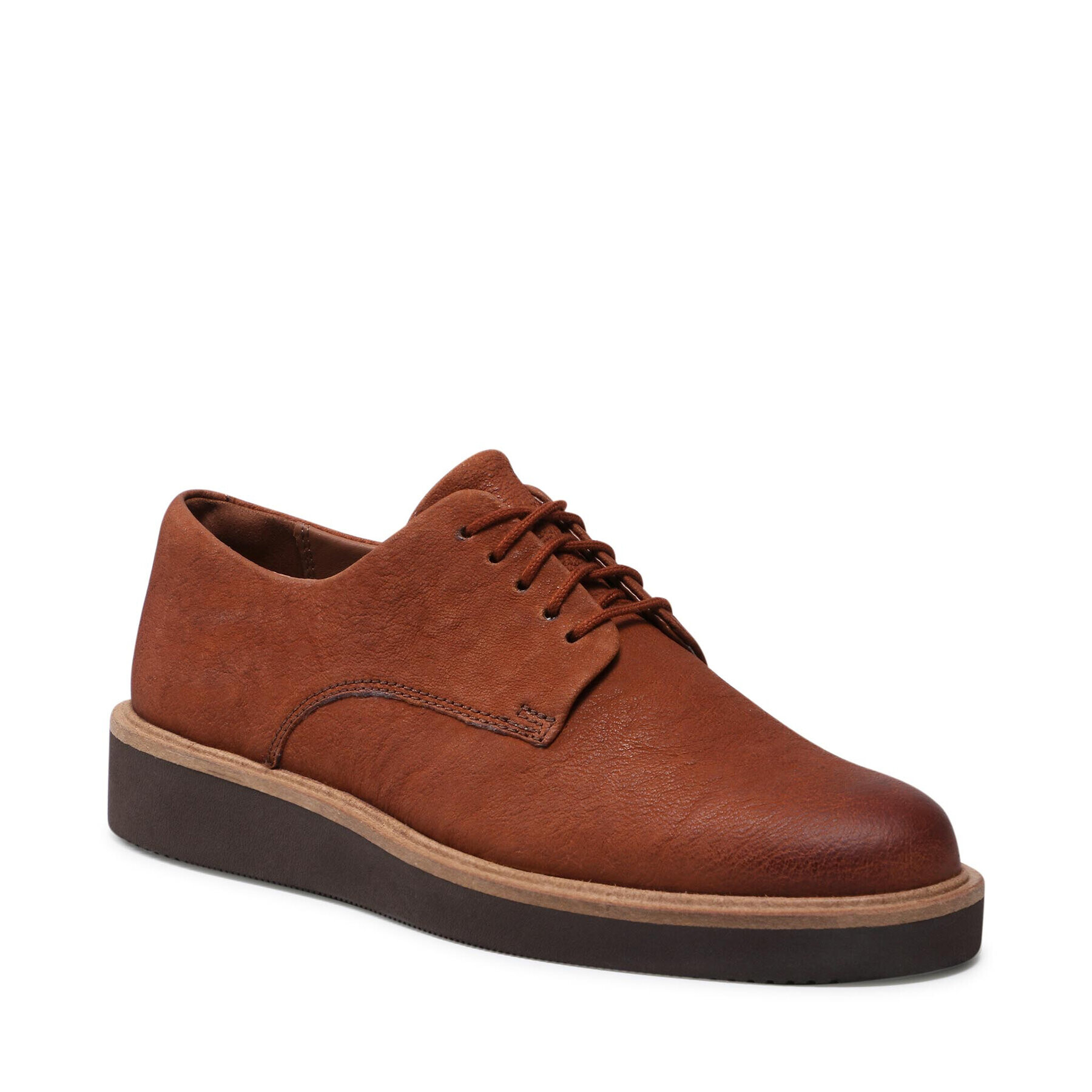 Clarks Обувки Baille Stitch 261612764 Кафяв - Pepit.bg