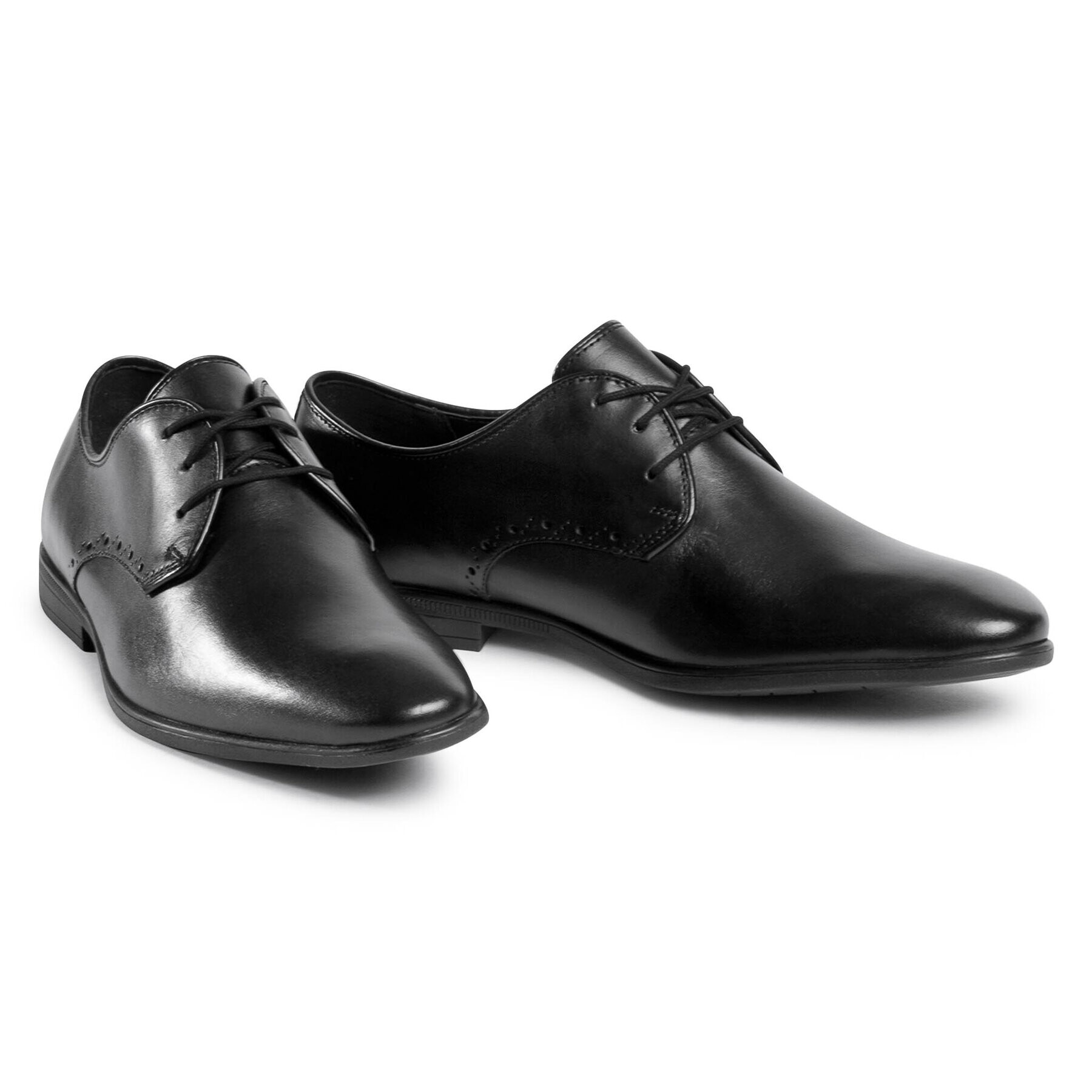 Clarks Обувки Bampton Park 261520877 Черен - Pepit.bg