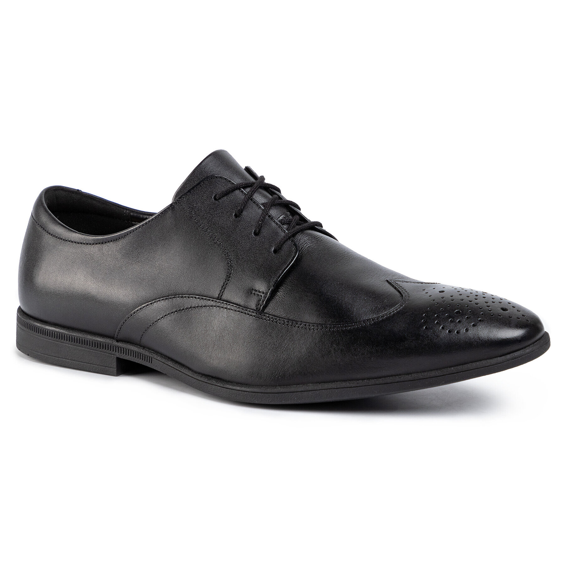 Clarks Обувки Bampton Wing 261452927 Черен - Pepit.bg