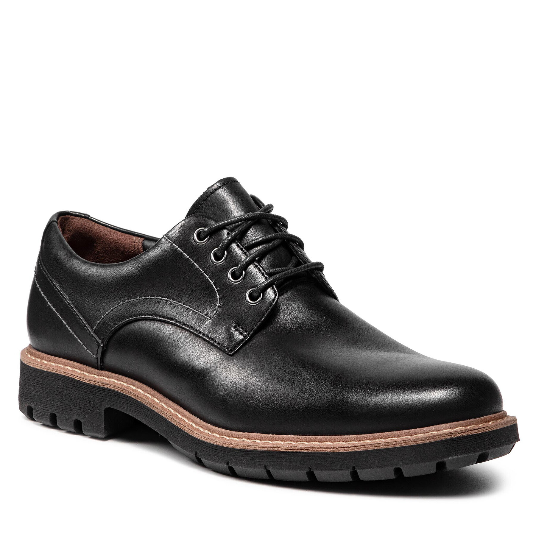 Clarks Обувки Batcombe Hall 261275497 Черен - Pepit.bg