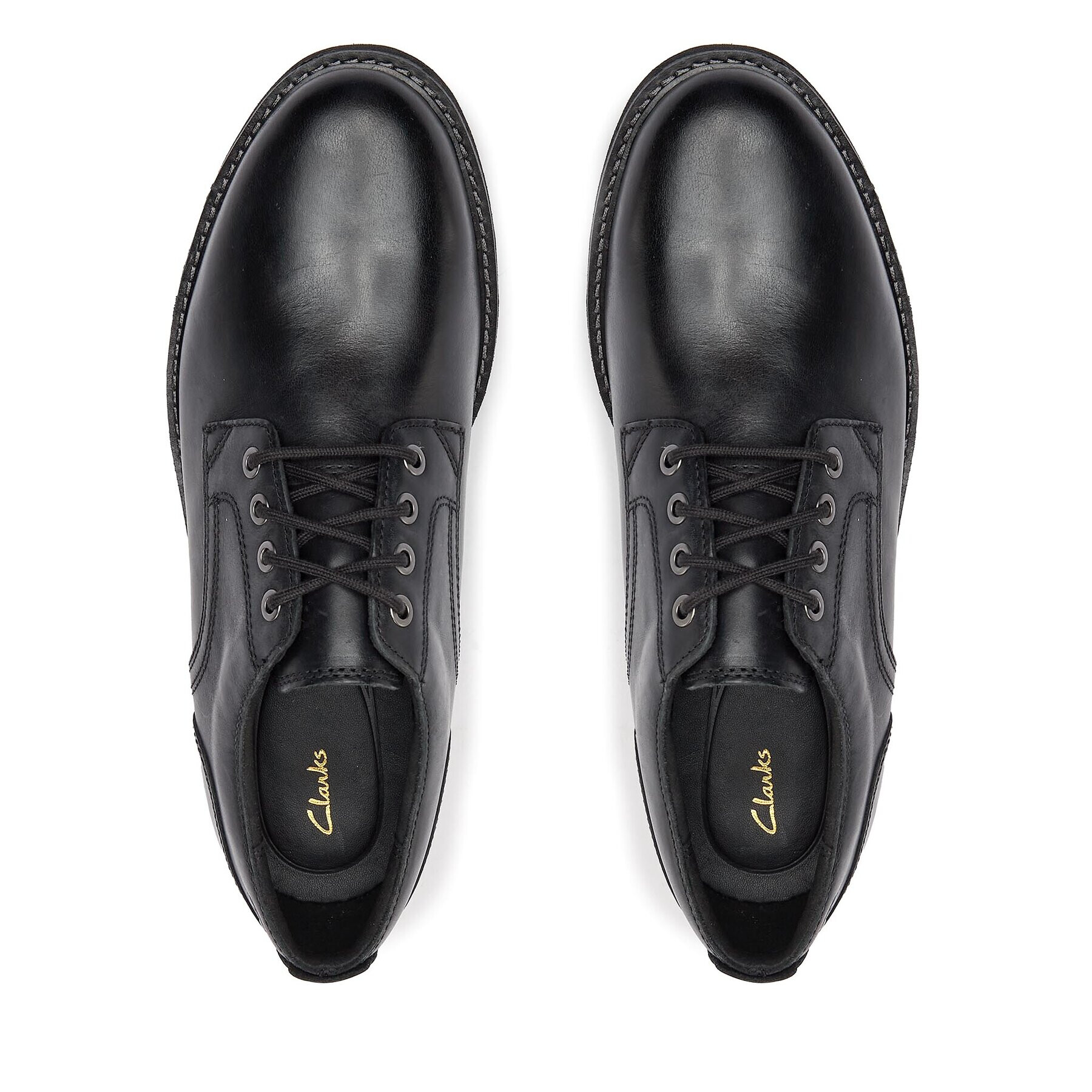 Clarks Обувки Batcombe Tie 261734347 Черен - Pepit.bg