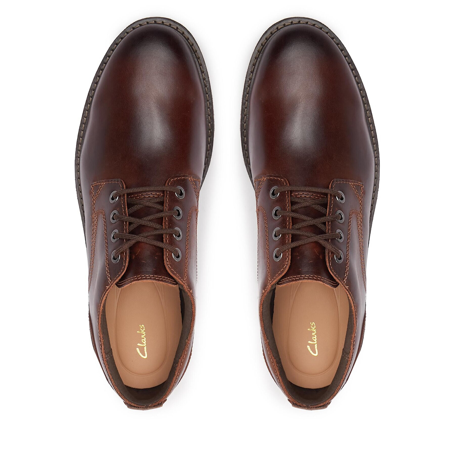 Clarks Обувки Batcombe Tie 261734367 Кафяв - Pepit.bg