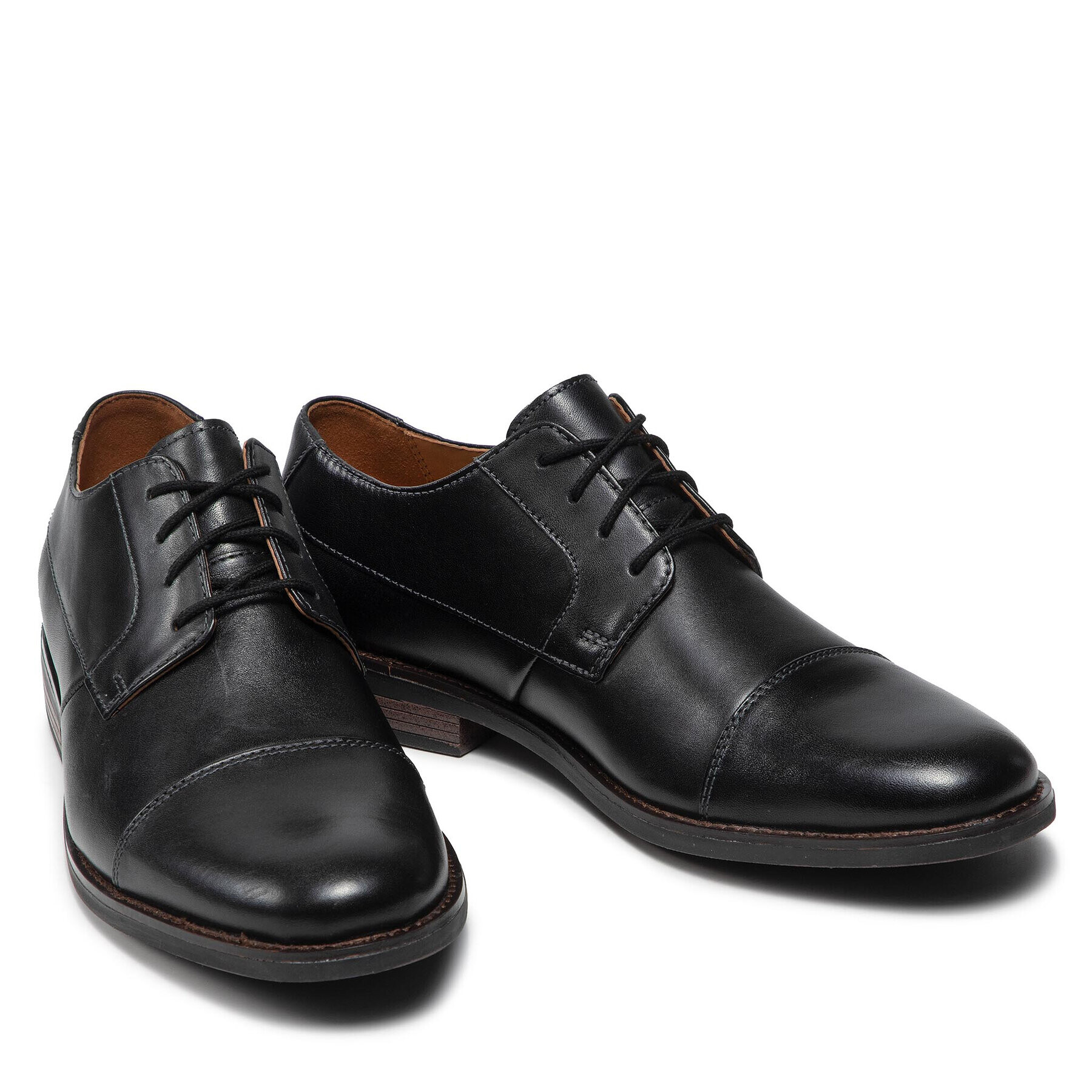 Clarks Обувки Becken Cap 261231397 Черен - Pepit.bg