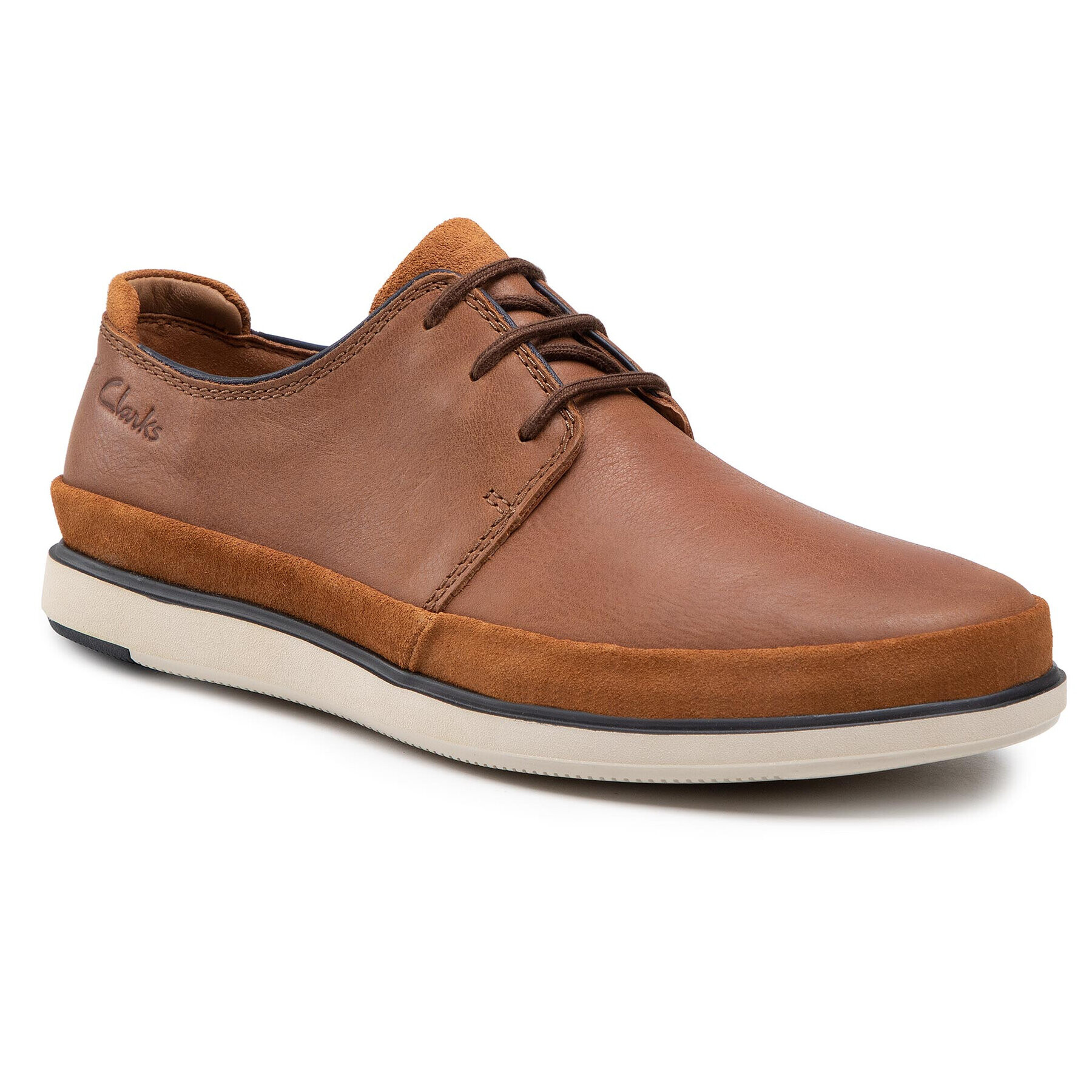 Clarks Обувки Bratton Lace 261596447 Кафяв - Pepit.bg