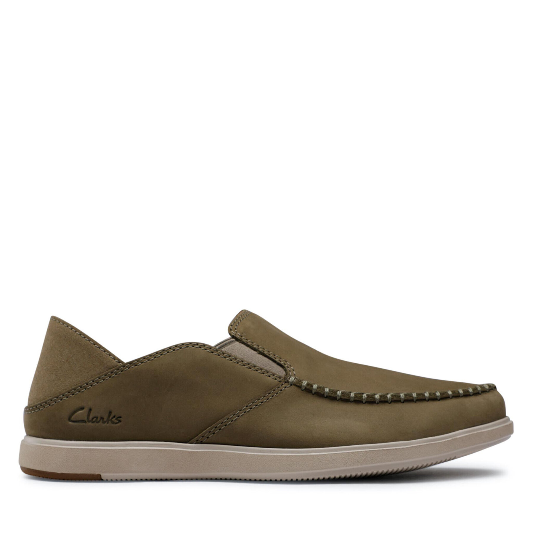 Clarks Обувки Bratton Slip 26165844 Зелен - Pepit.bg