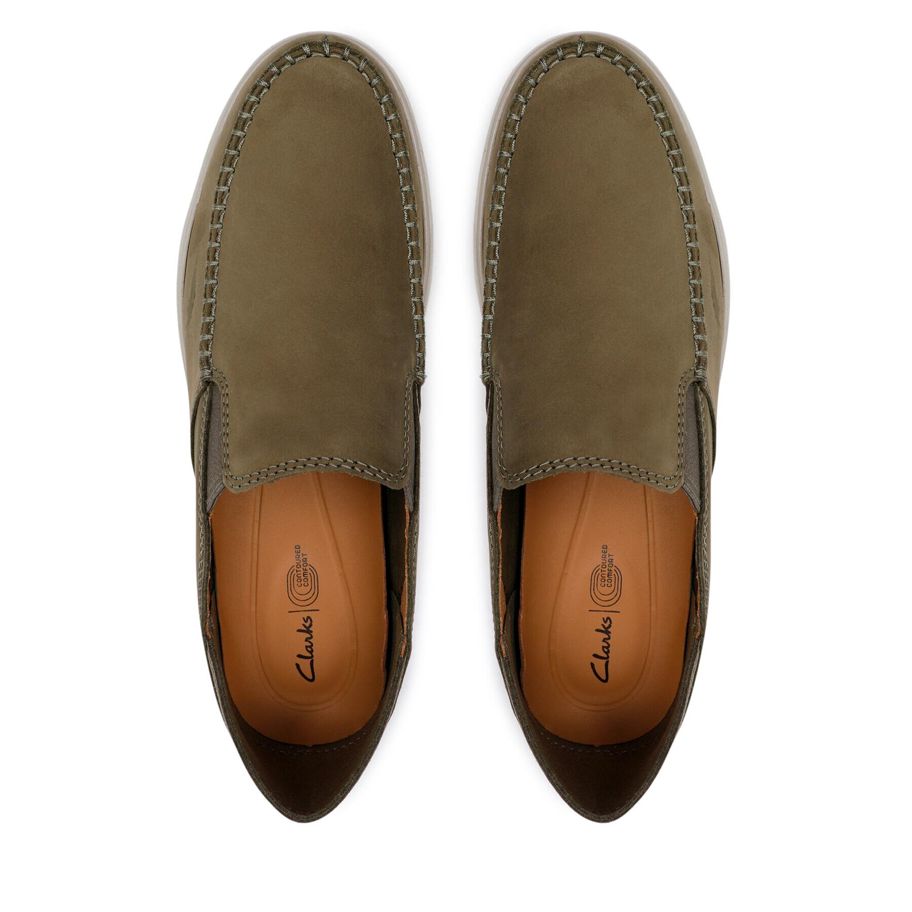 Clarks Обувки Bratton Slip 26165844 Зелен - Pepit.bg