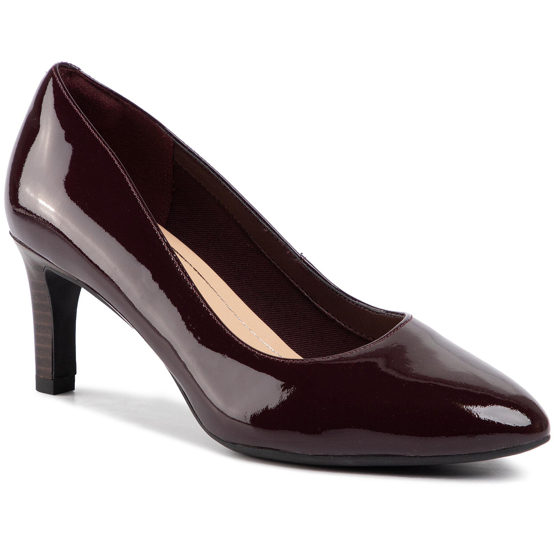 Clarks Обувки Calla Rose 261451124 Бордо - Pepit.bg