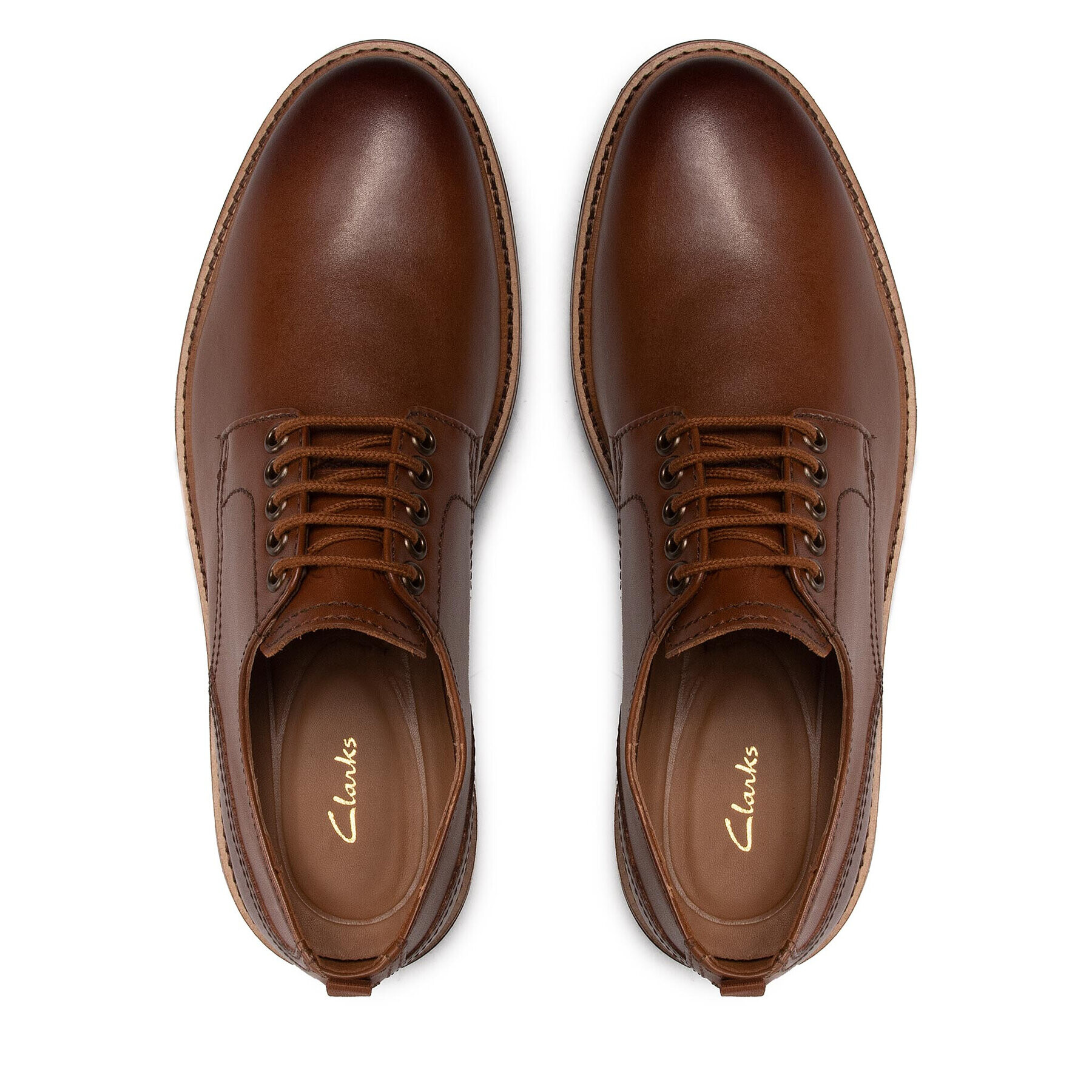 Clarks Обувки Chantry Walk 261685787 Кафяв - Pepit.bg