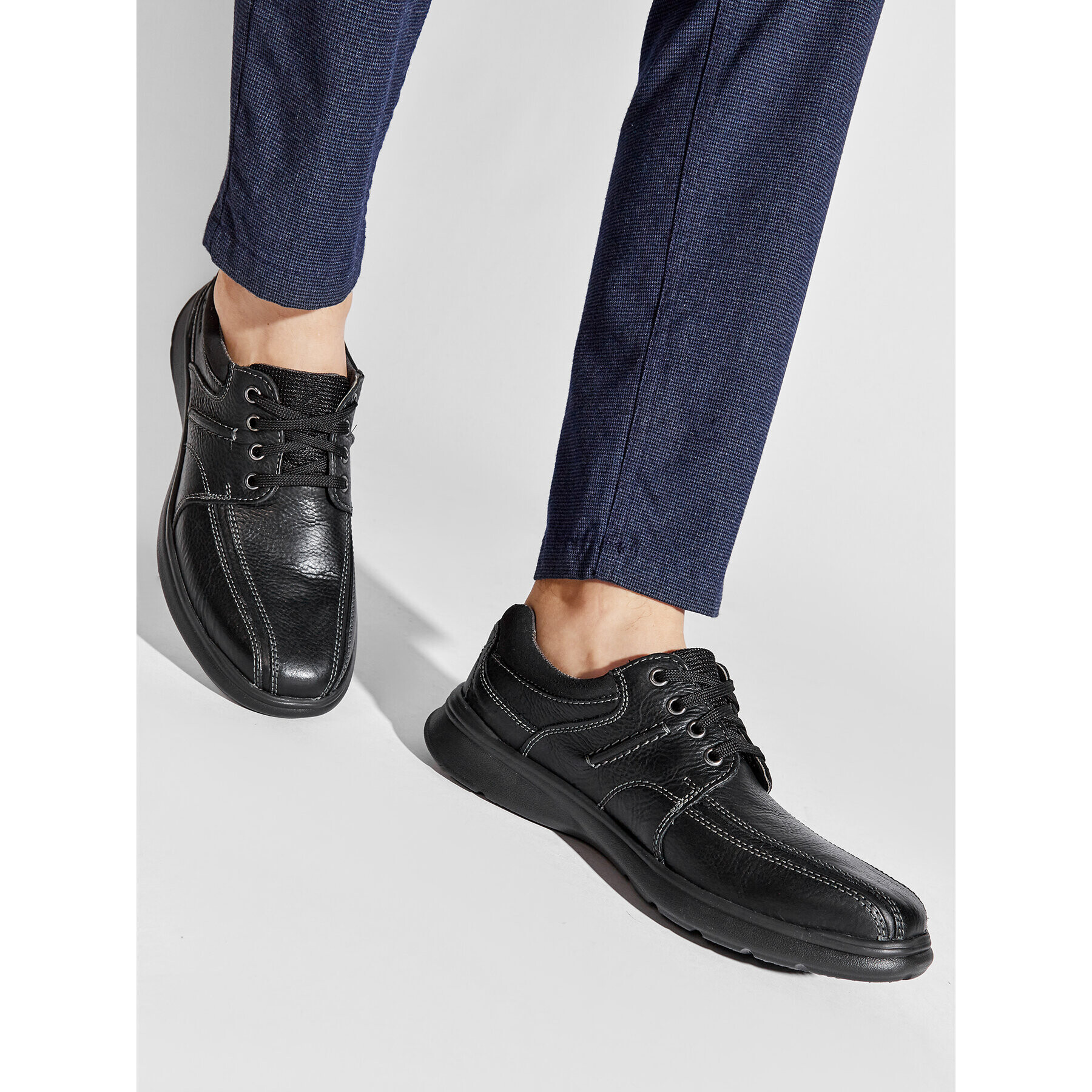 Clarks Обувки Cotrell Walk 261197257 Черен - Pepit.bg