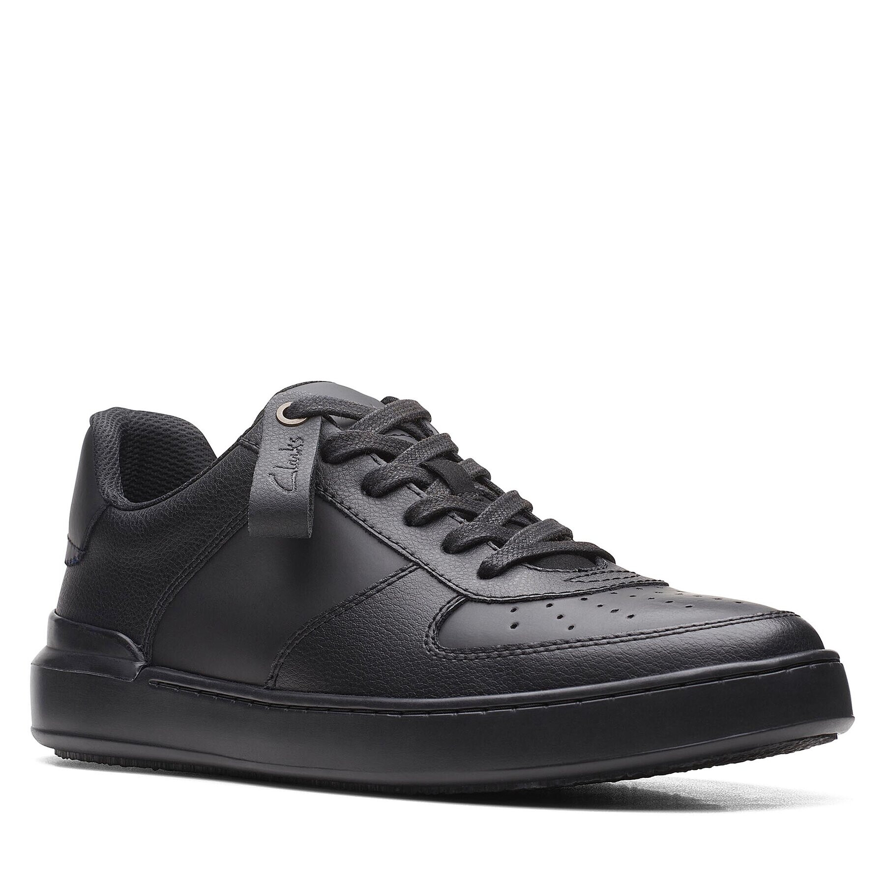 Clarks Обувки CourtLite Tie 26167367 Черен - Pepit.bg