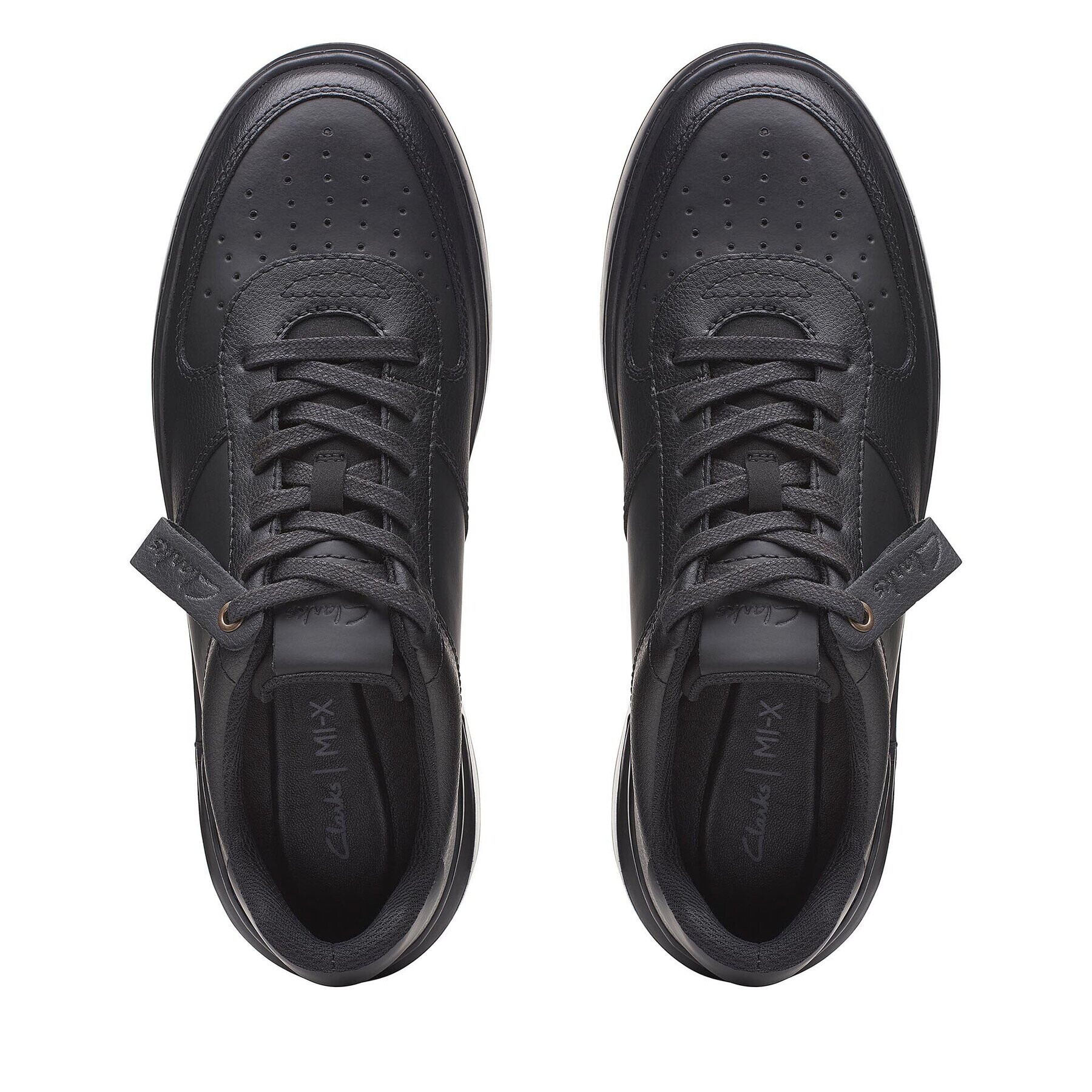 Clarks Обувки CourtLite Tie 26167367 Черен - Pepit.bg