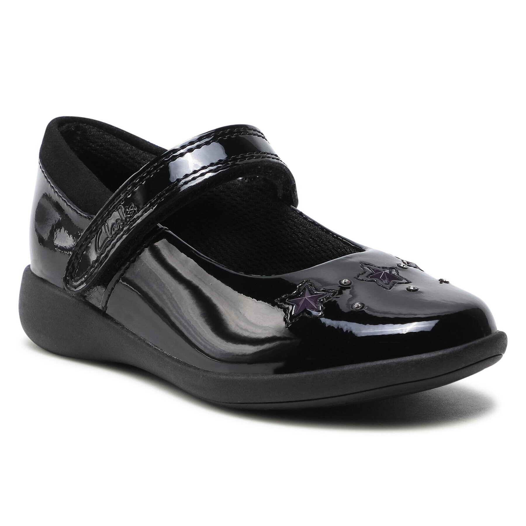 Clarks Обувки Etch Bright T 261511336 Черен - Pepit.bg