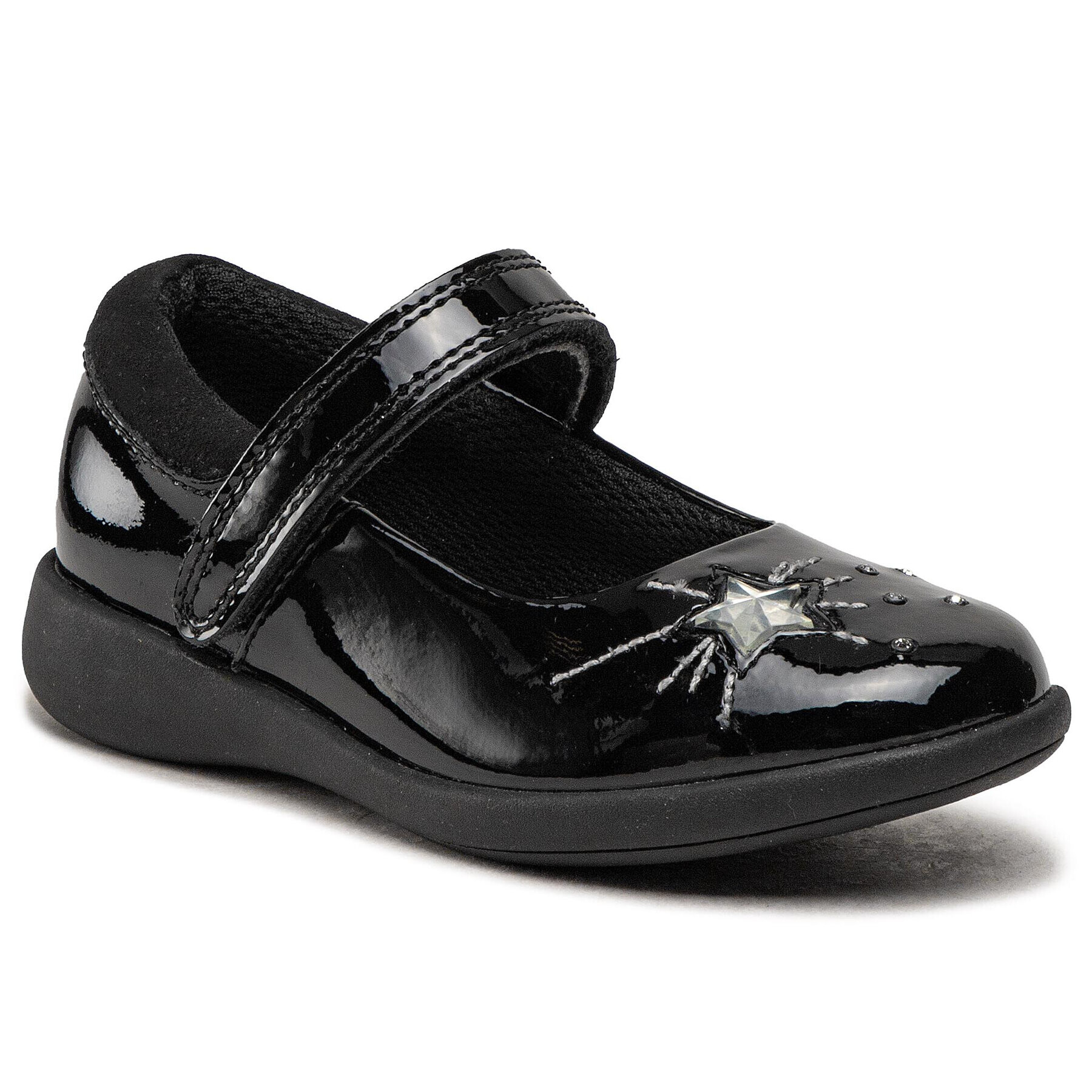 Clarks Обувки Etch Spark T 261469656 Черен - Pepit.bg