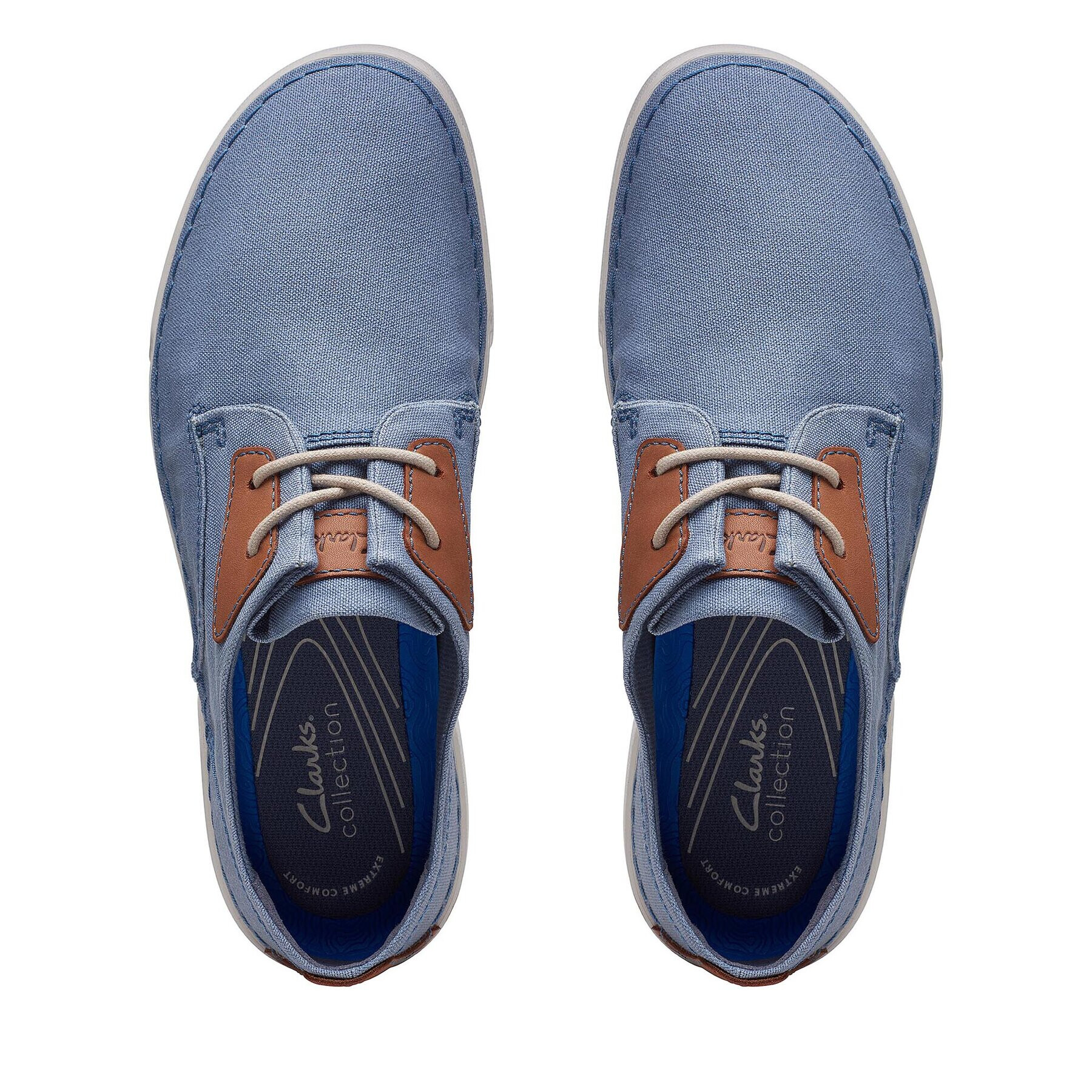 Clarks Обувки Gereld Tie 26171671 Син - Pepit.bg