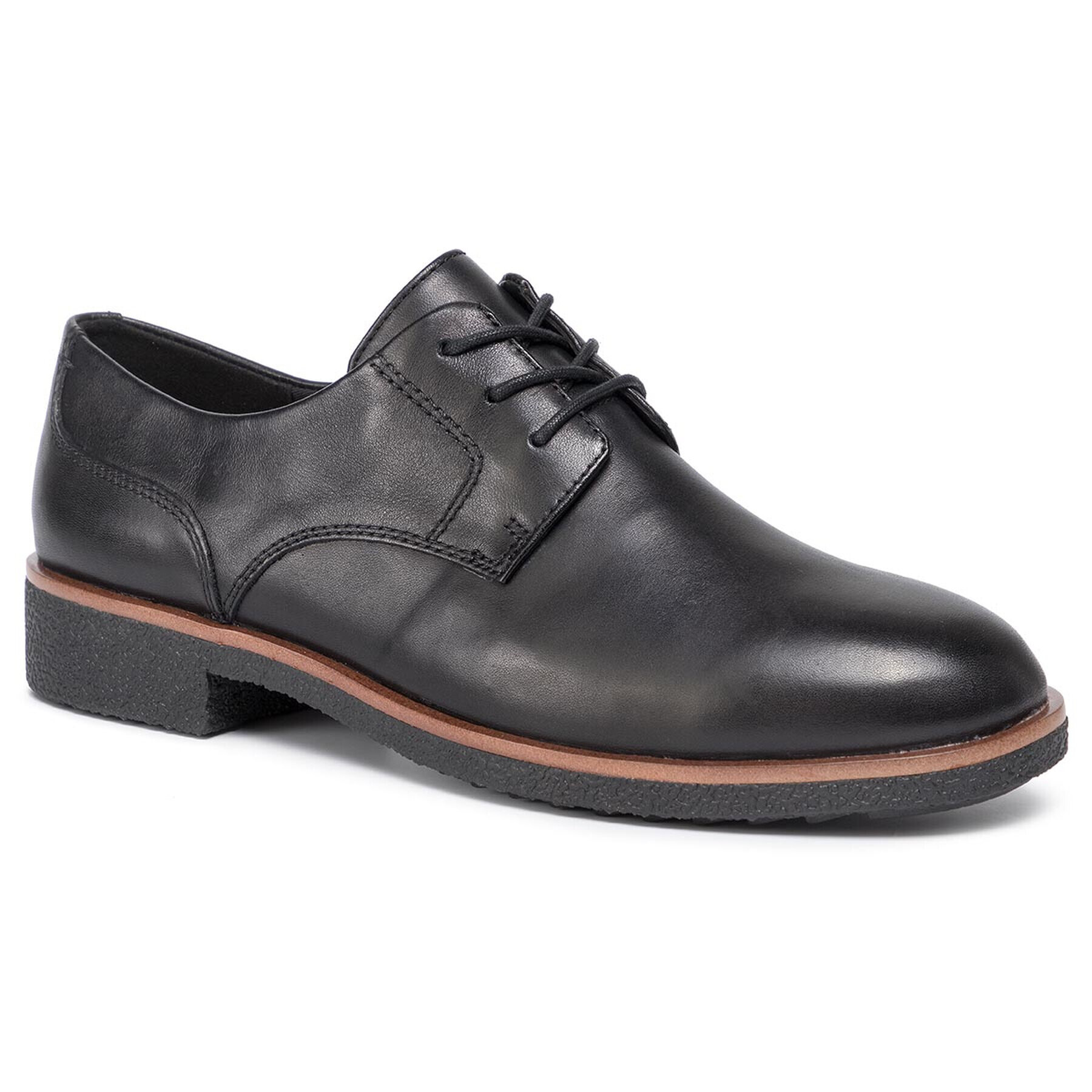 Clarks Оксфордки Griffin Lane 261431134 Черен - Pepit.bg