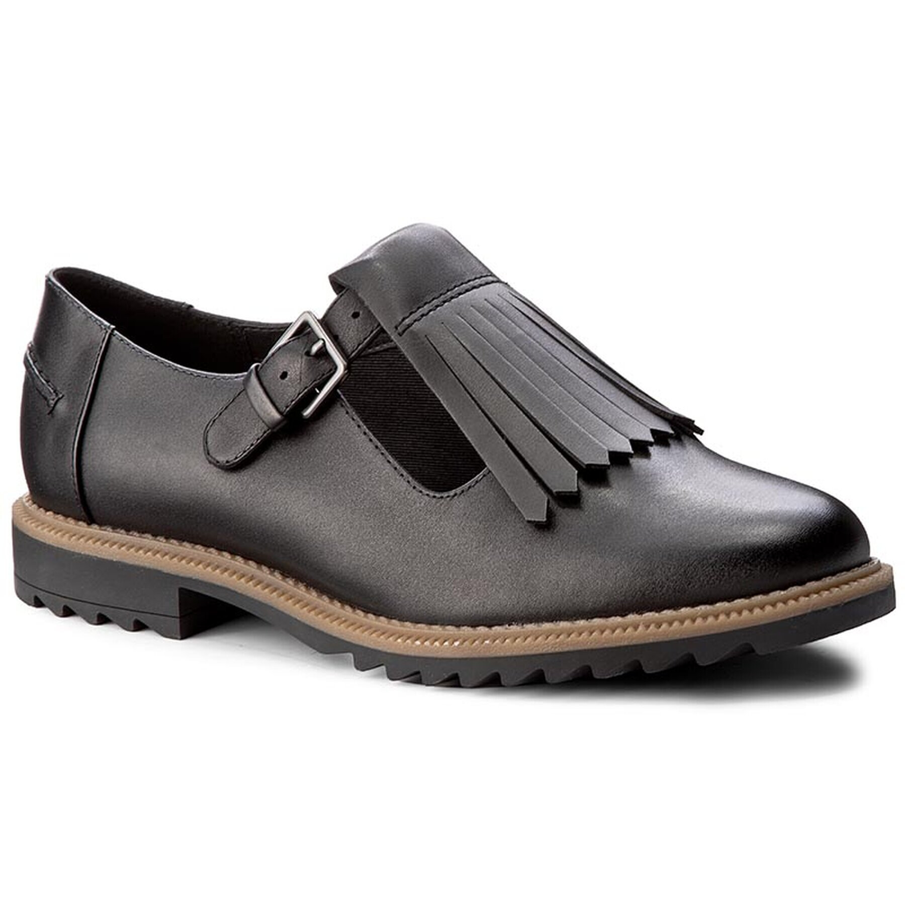Clarks Обувки Griffin Mia 261156344 Черен - Pepit.bg