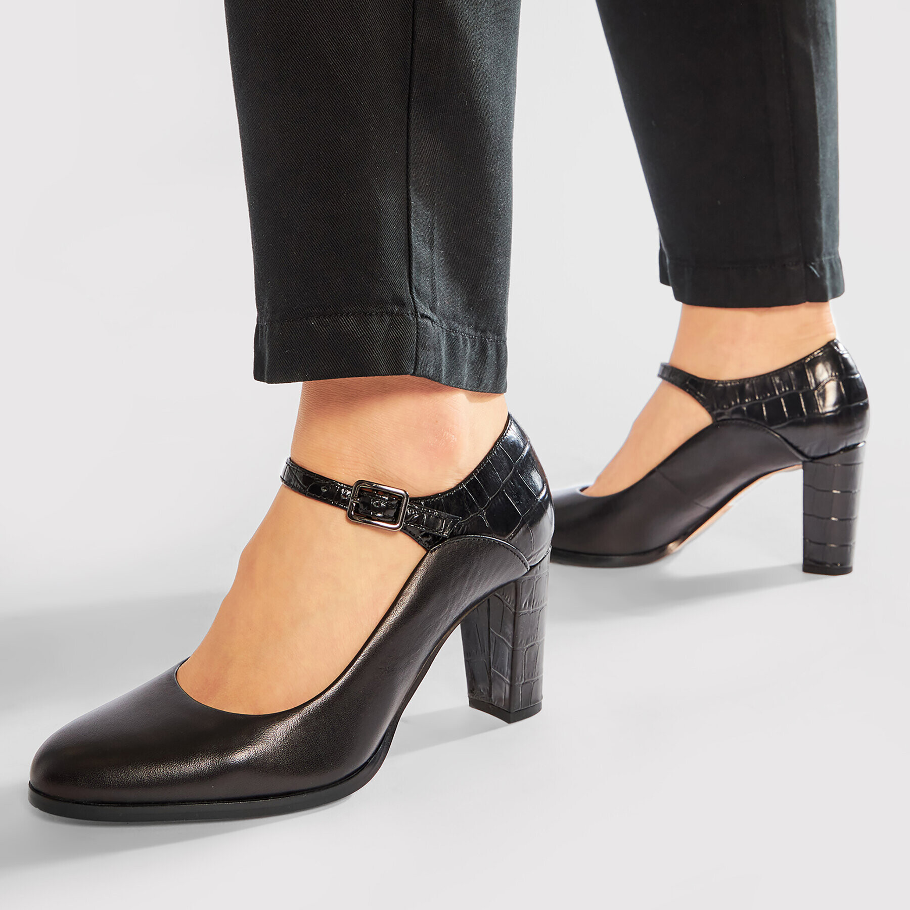 Clarks Обувки Kaylin Alba 261456924 Черен - Pepit.bg