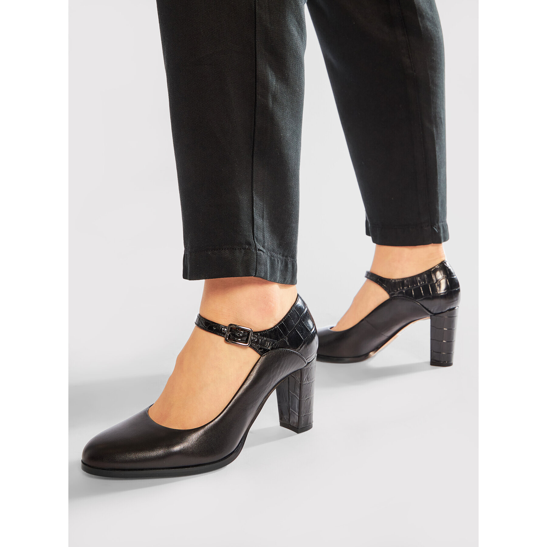 Clarks Обувки Kaylin Alba 261456924 Черен - Pepit.bg