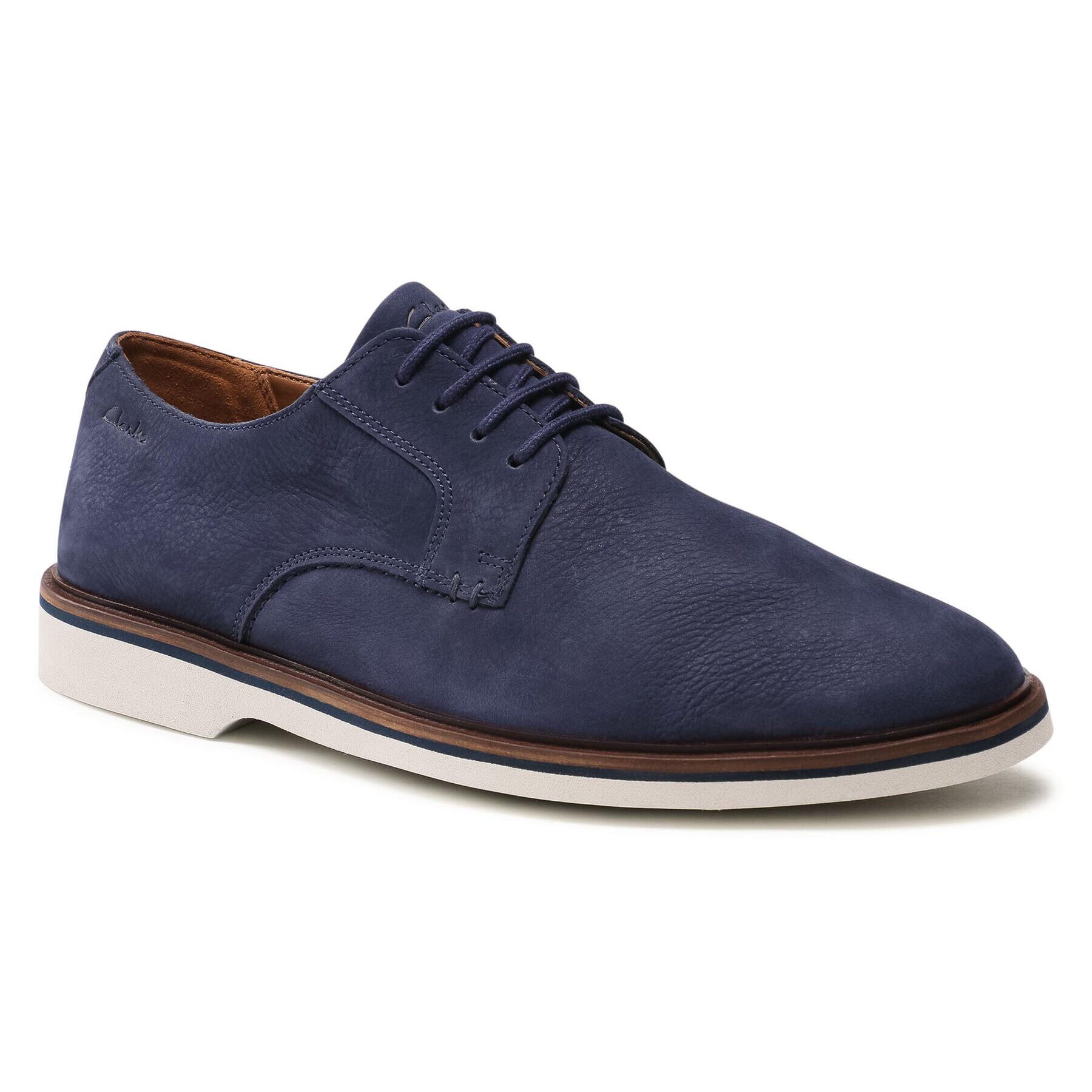 Clarks Обувки Malwood Plain 261595607 Тъмносин - Pepit.bg