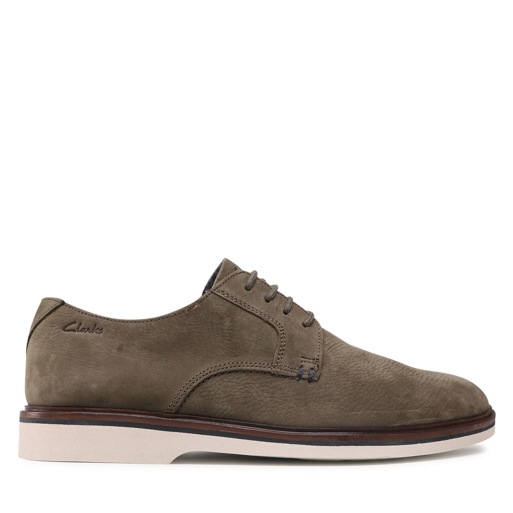 Clarks Обувки Malwood Plain 261595657 Зелен - Pepit.bg