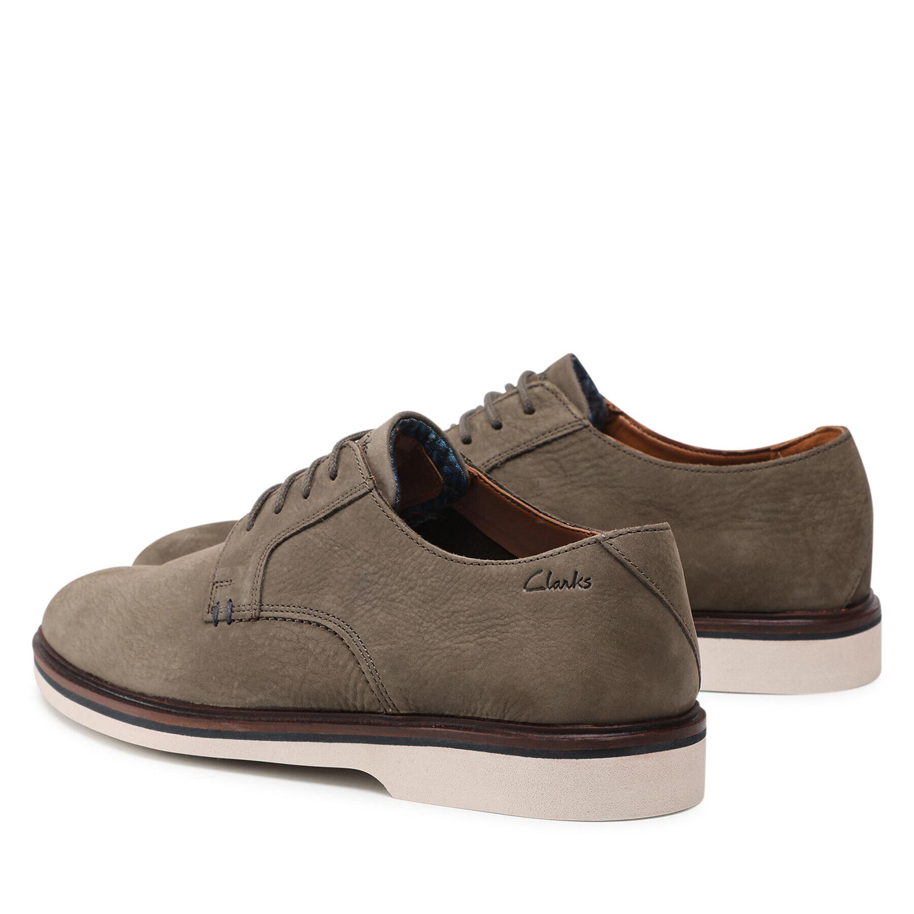 Clarks Обувки Malwood Plain 261595657 Зелен - Pepit.bg
