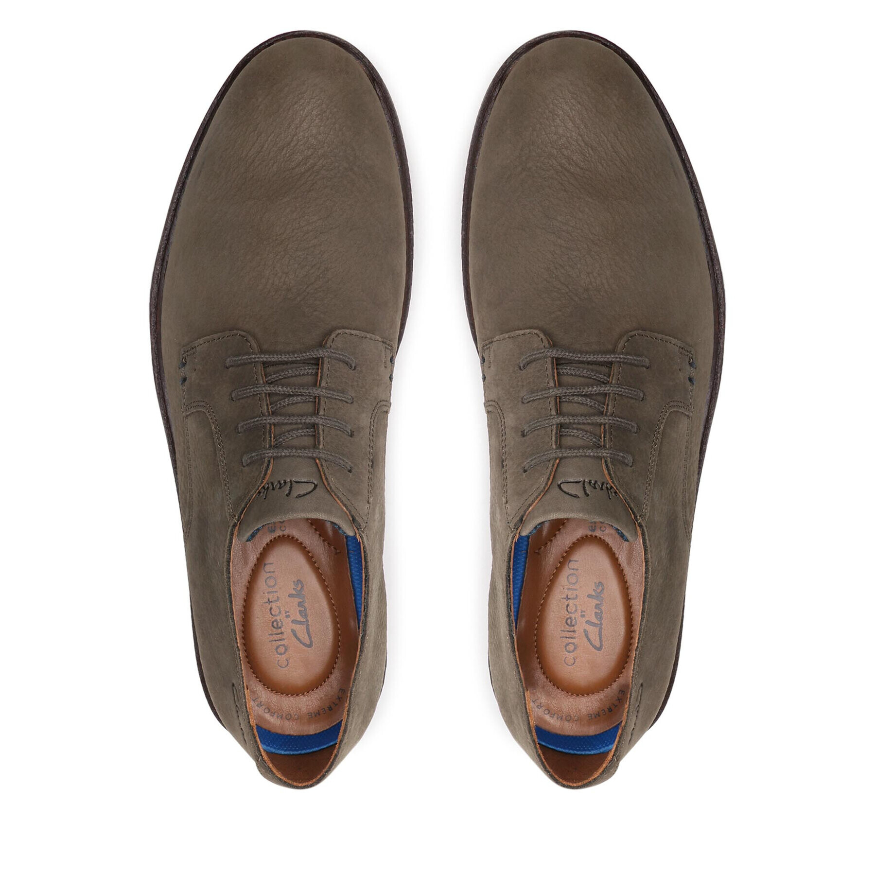 Clarks Обувки Malwood Plain 261595657 Зелен - Pepit.bg