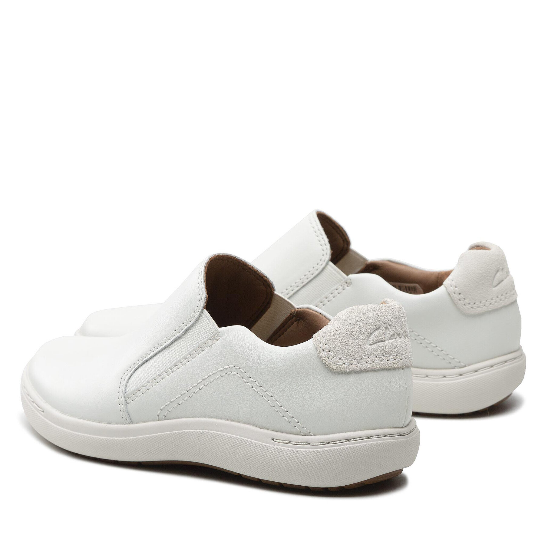 Clarks Обувки Nalle Stride 261650024 Бял - Pepit.bg