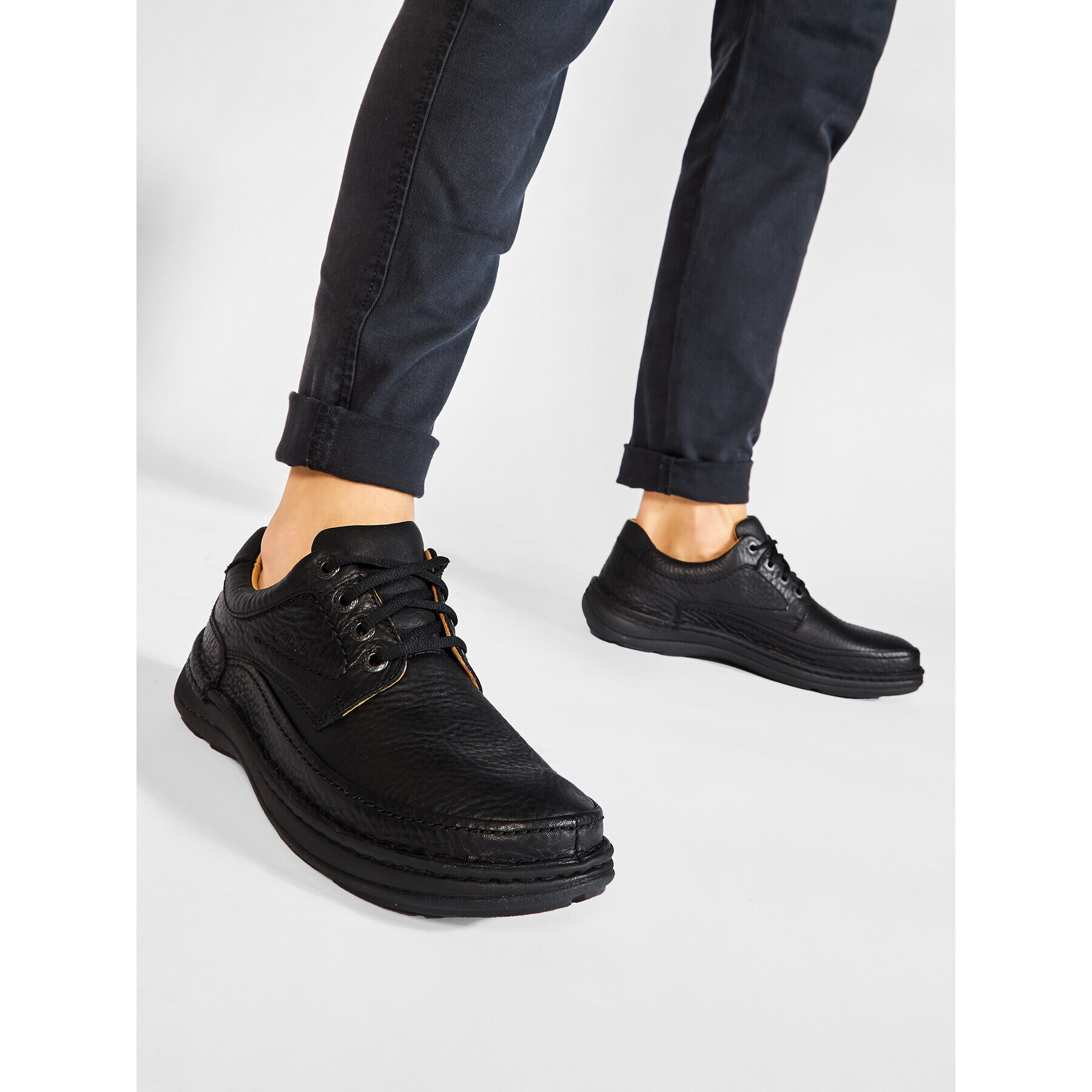 Clarks Обувки Nature Three 203390087 Черен - Pepit.bg