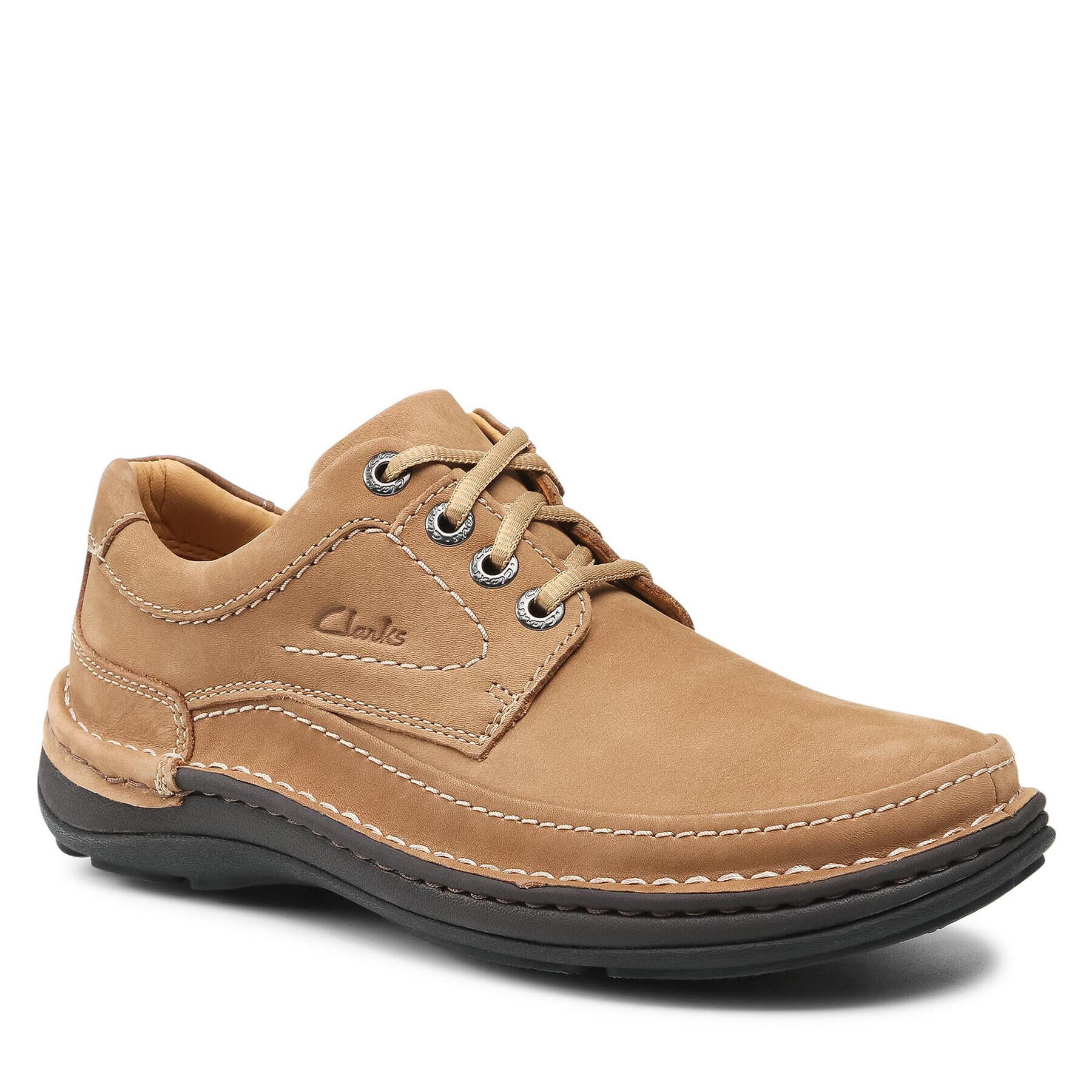 Clarks Обувки Nature Three 261574517 Кафяв - Pepit.bg