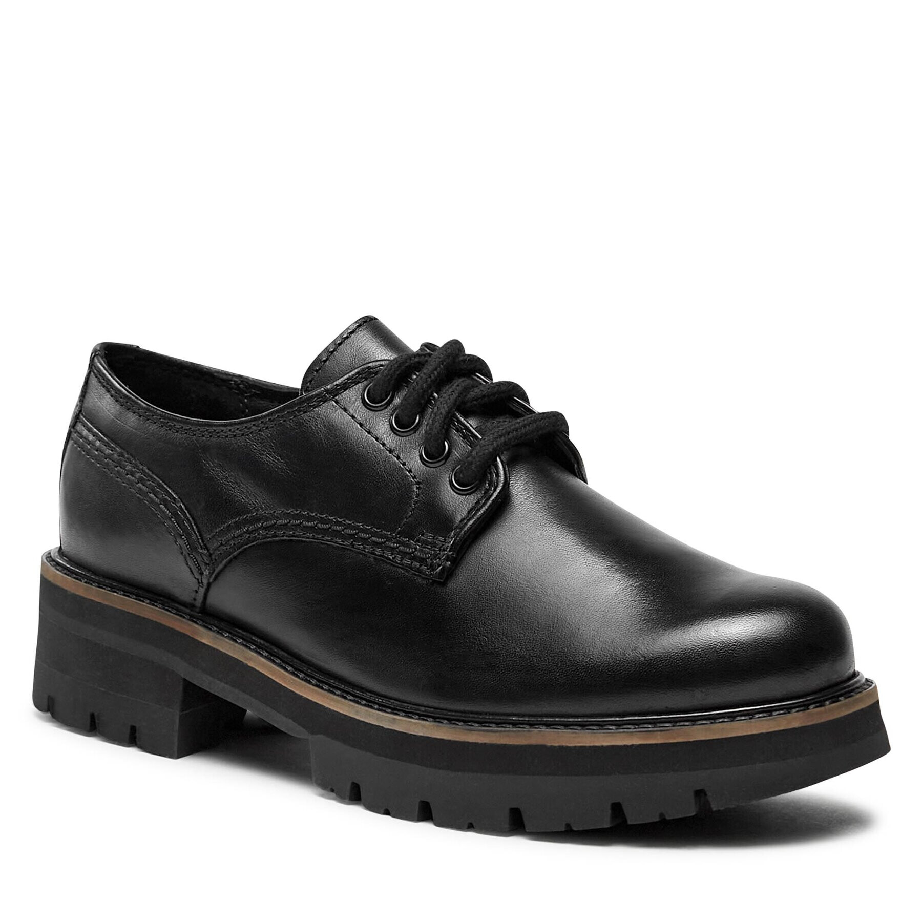 Clarks Обувки Orianna Derby 261696874 Черен - Pepit.bg