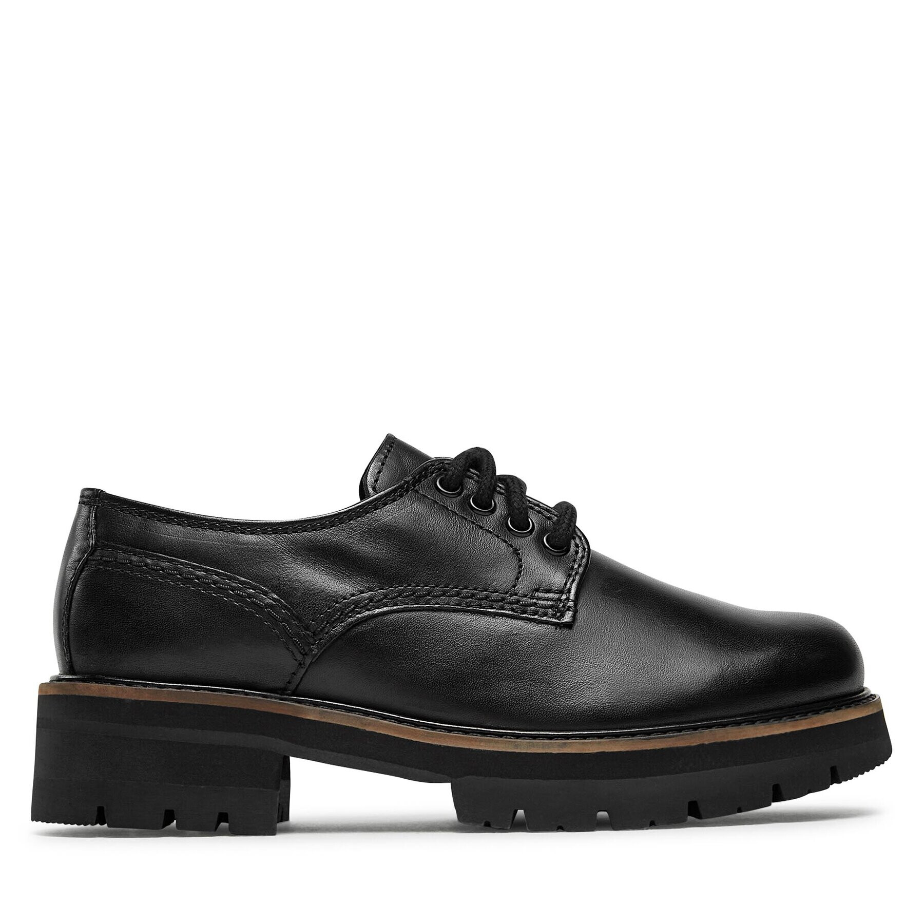 Clarks Обувки Orianna Derby 261696874 Черен - Pepit.bg