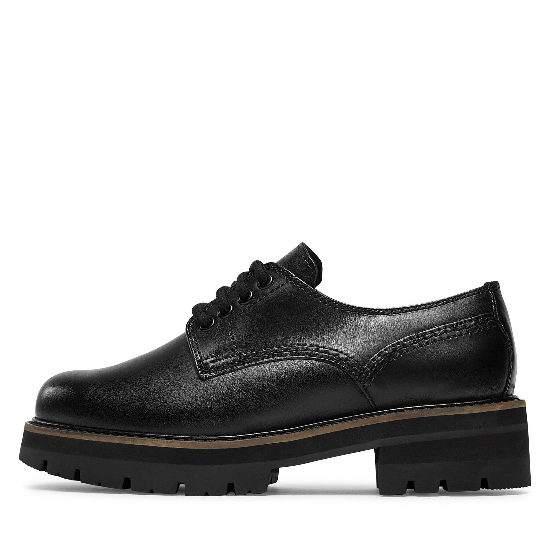 Clarks Обувки Orianna Derby 261696874 Черен - Pepit.bg