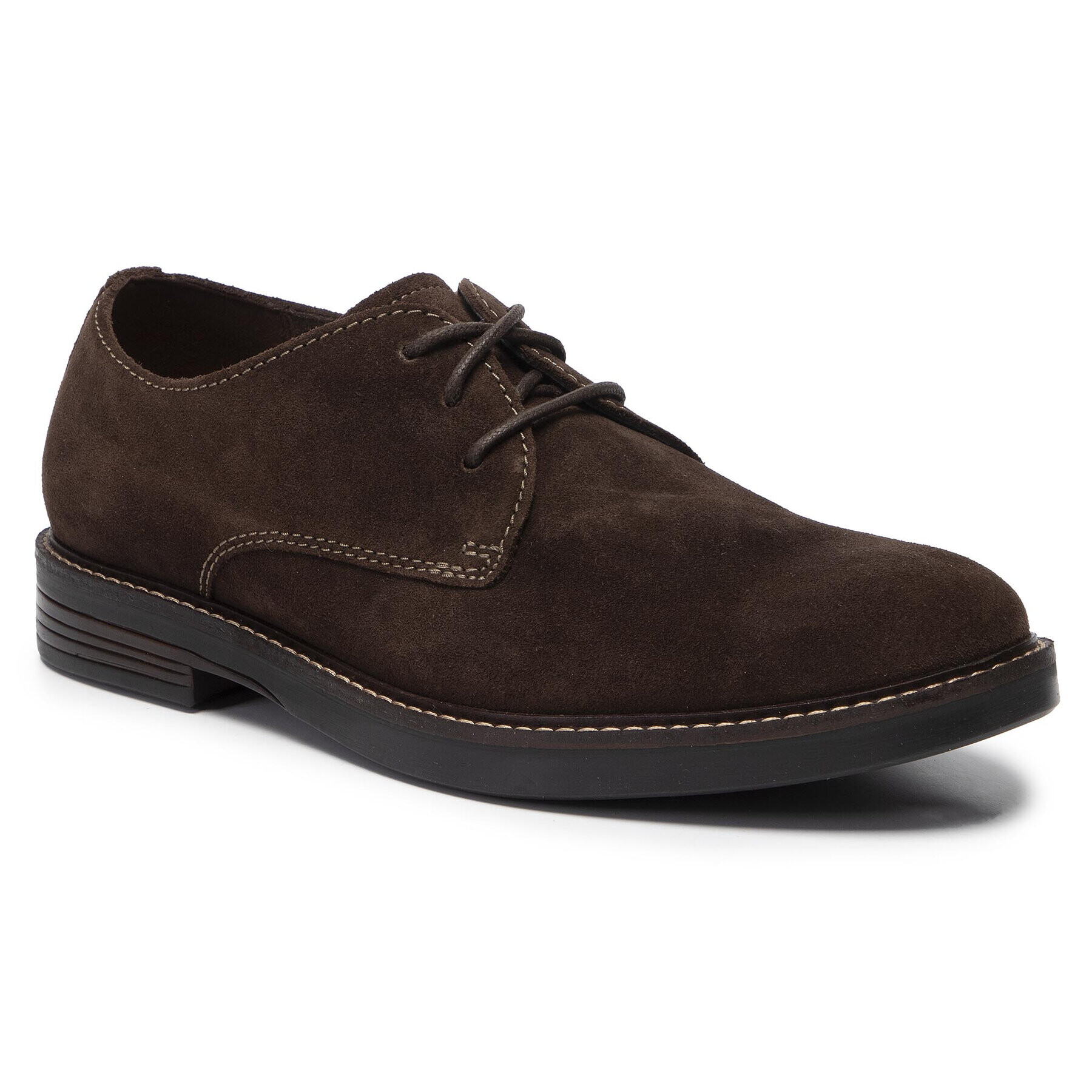 Clarks Обувки Paulson Plain 261447947 Кафяв - Pepit.bg